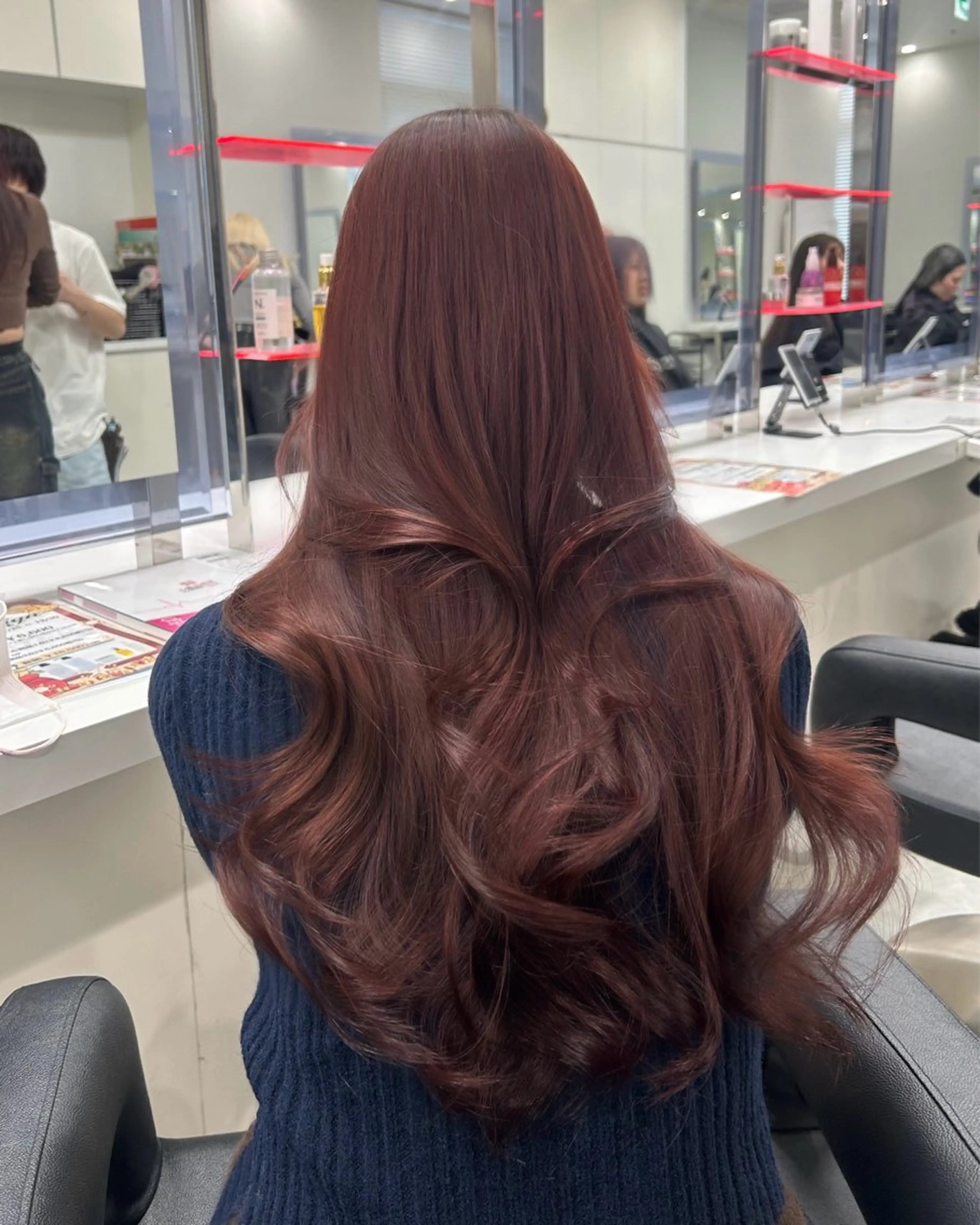 ロング カラー 大人っぽ韓国ヘア 寒色💙yuma💙のヘアスタイル