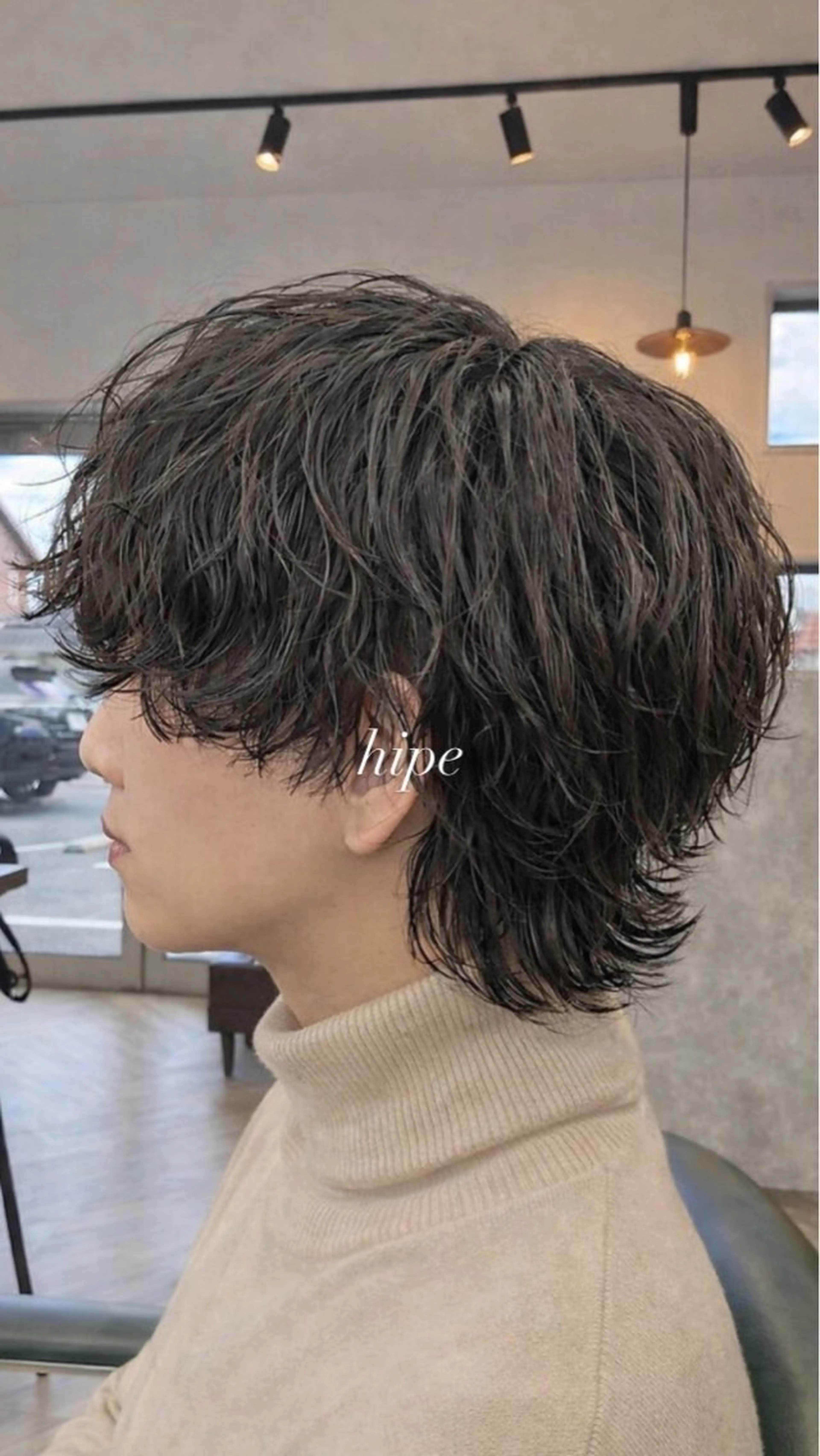 パーマ メンズ カット ヘアカラー パーマ hipe Ryudaiのヘアスタイル