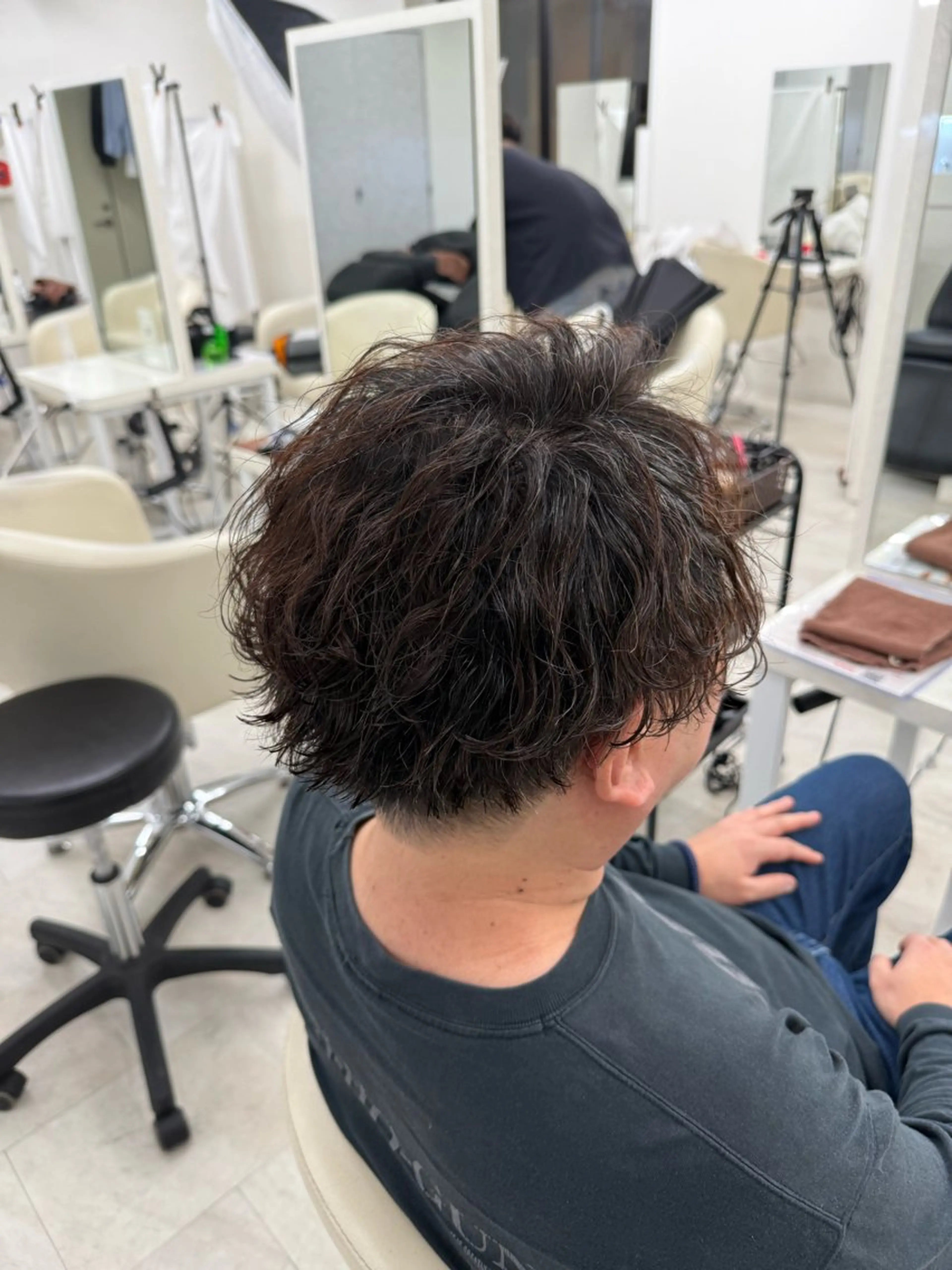 ミディアム ミディアムパーマ メンズ特化/メンズ 横浜/沼尾唯翔のヘアスタイル