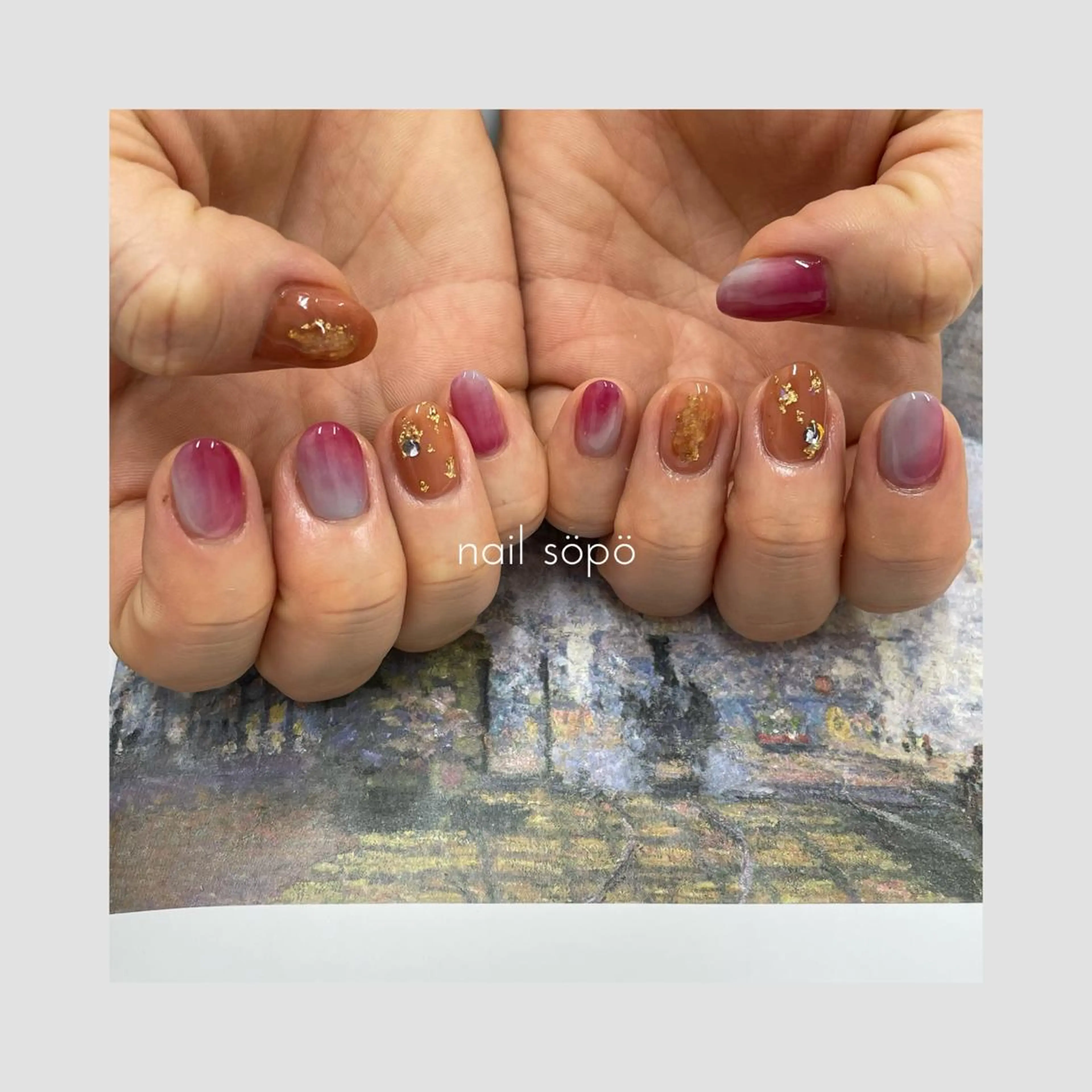 ネイル 自由が丘✳︎奥沢 nail söpöのネイルデザイン