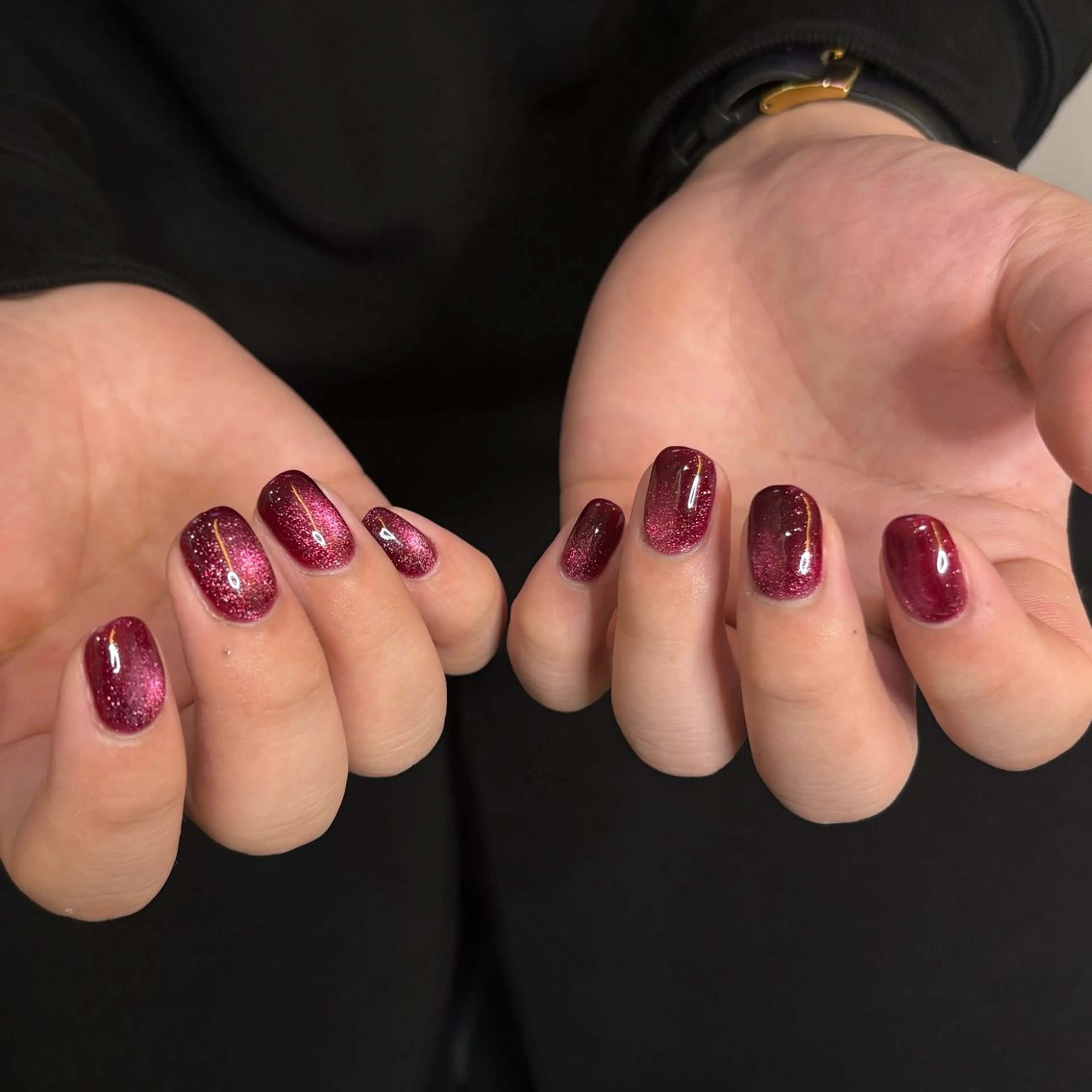 ネイル メンズネイル 赤色 ハンドネイル mood mitsukiのネイルデザイン