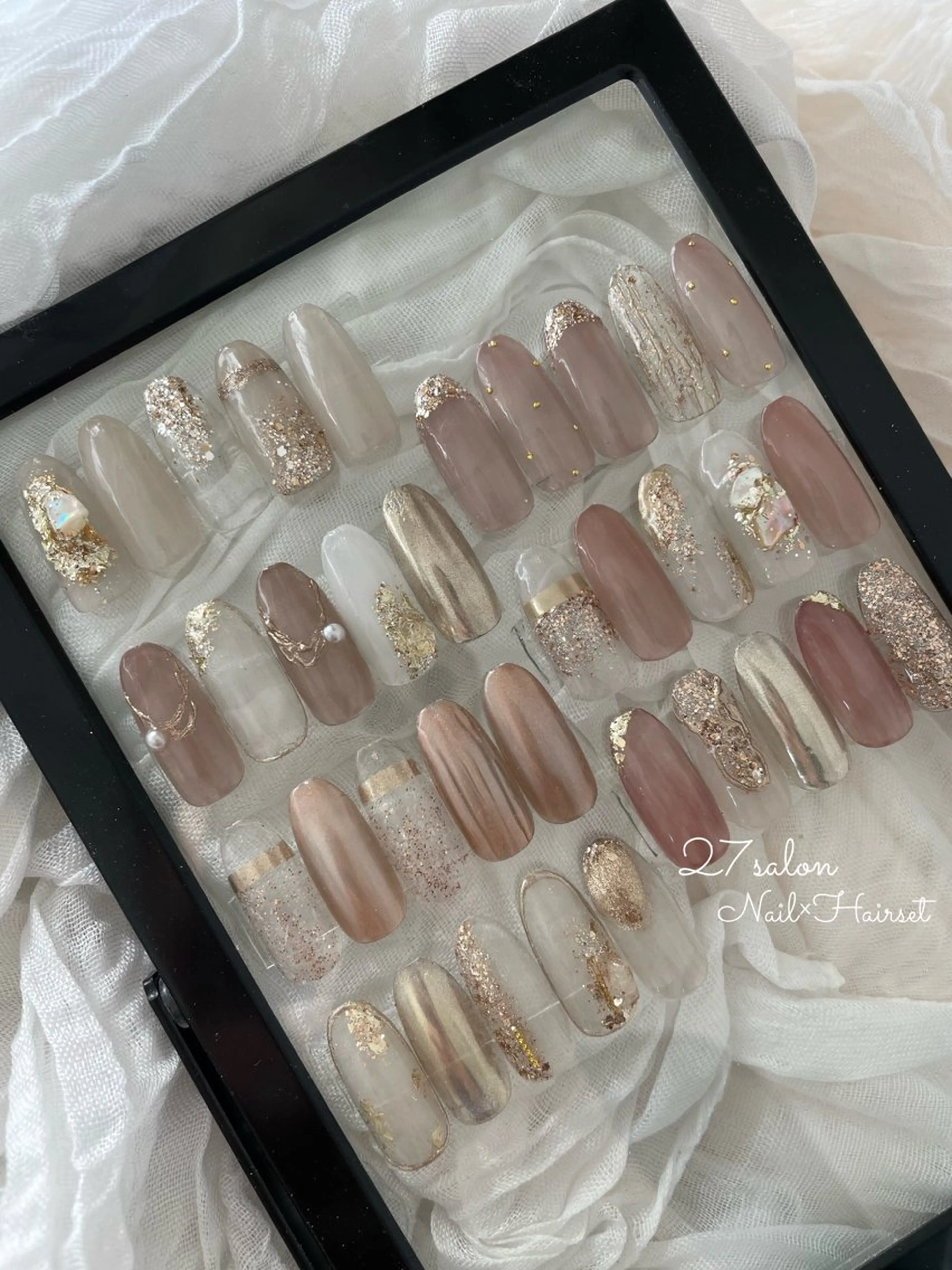 ネイル 入学式 卒業式 ニュアンスネイル オフィスネイル ピンク 27salon yuinaのネイルデザイン
