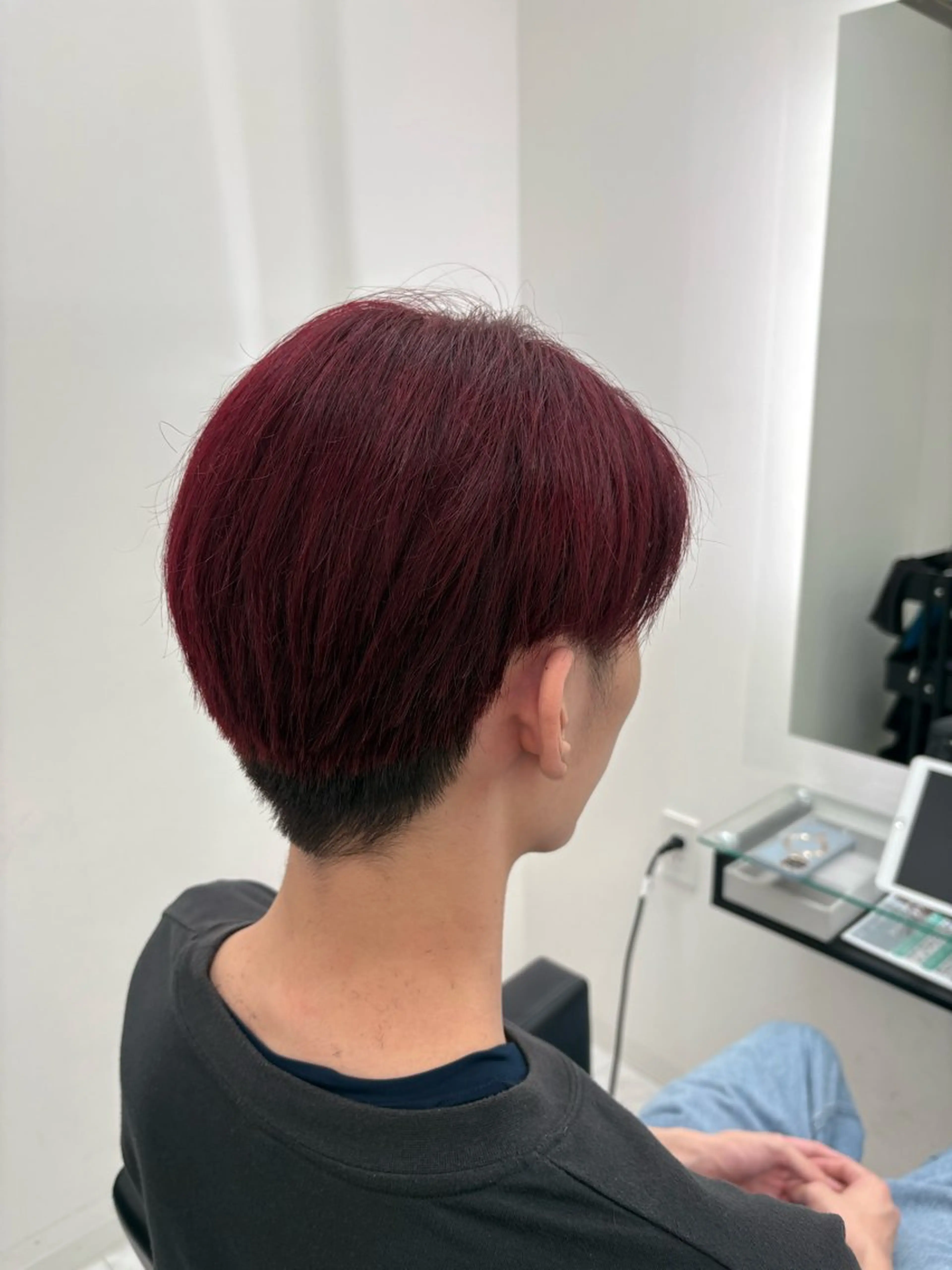 カラー メンズ メンズブリーチ ブリーチ レッドカラー カット ヘアカラー トリートメント 髪質改善サロン🫧 セキチサトのヘアスタイル