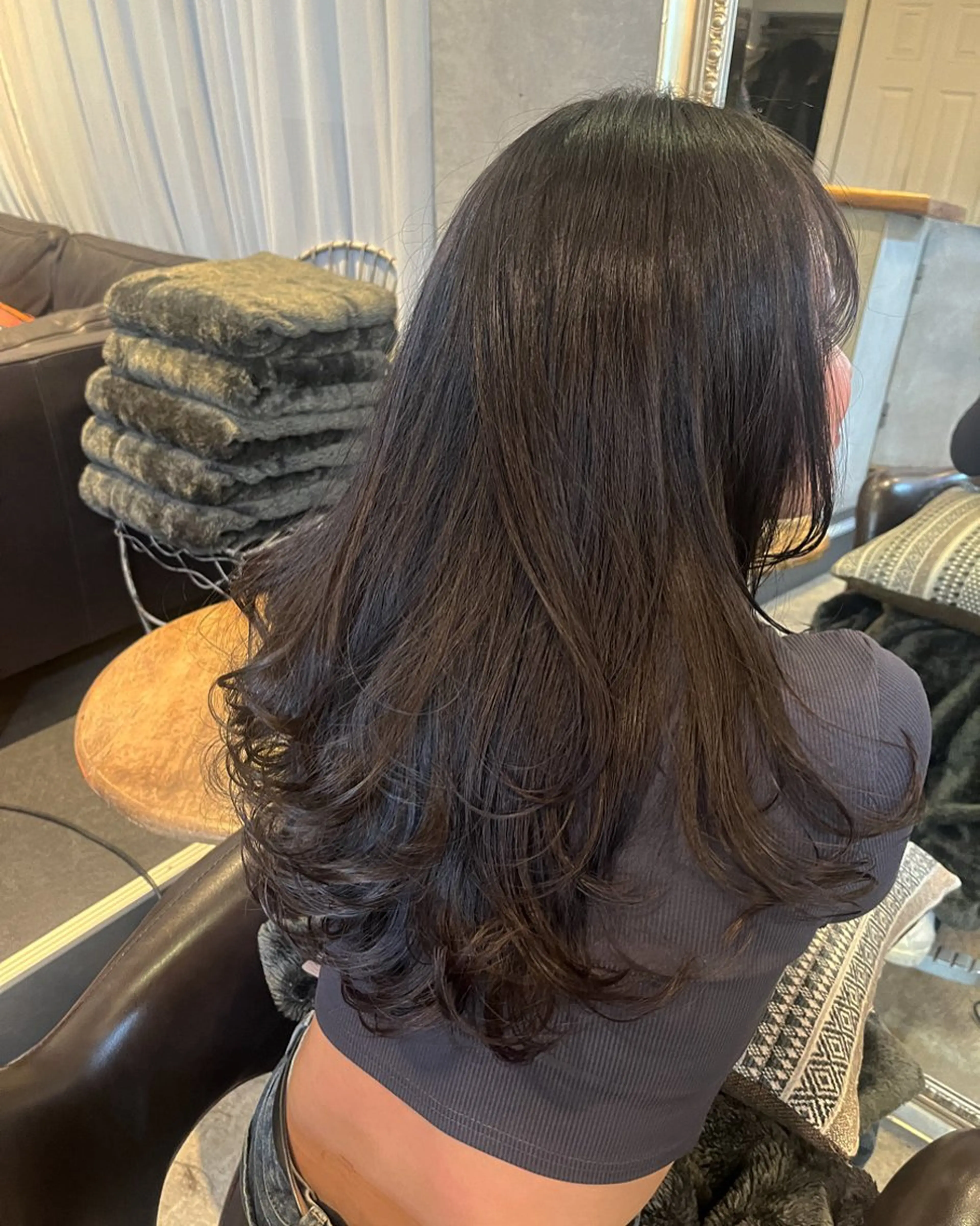 セミロング カラー 26日🙆‍♀️ 💐🤍理保のヘアスタイル