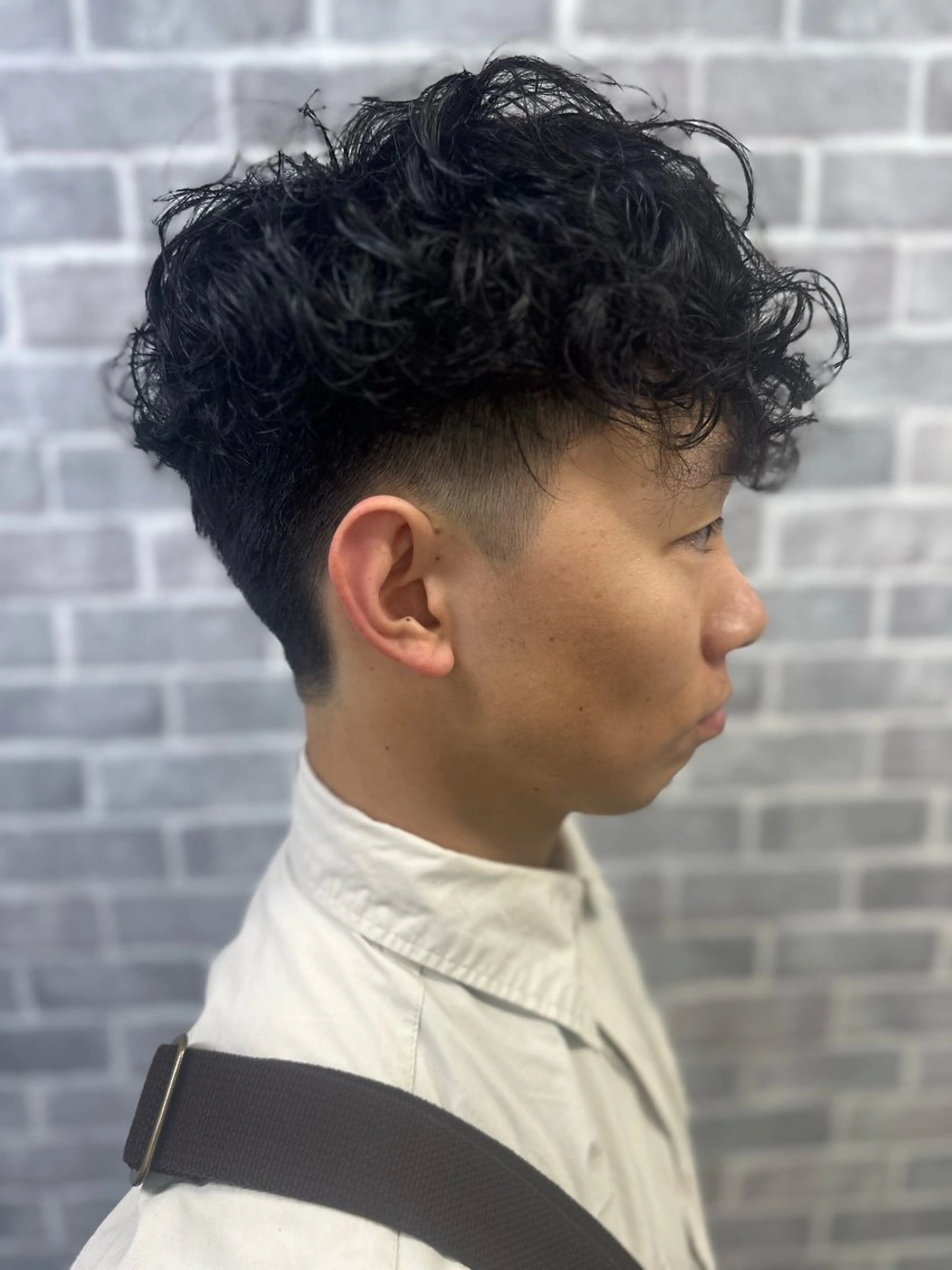 パーマ メンズ メンズパーマ ボブ カット パーマ トリートメント Noyヨシモト ヒロトのヘアスタイル