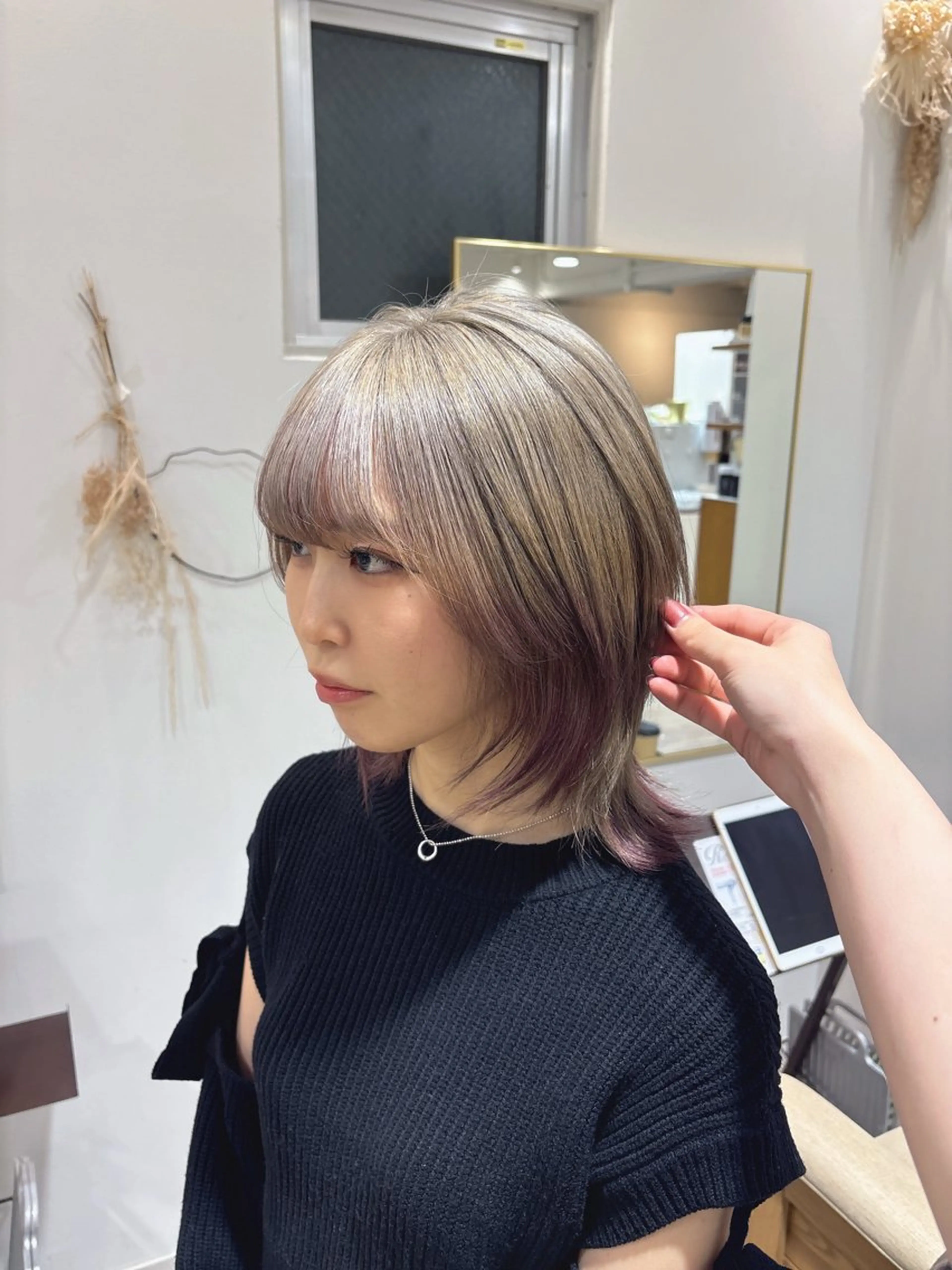 カラー デザインカラー ヘアカラー ハイトーン/茨木市 𝙨𝙖𝙠𝙞💚のヘアスタイル