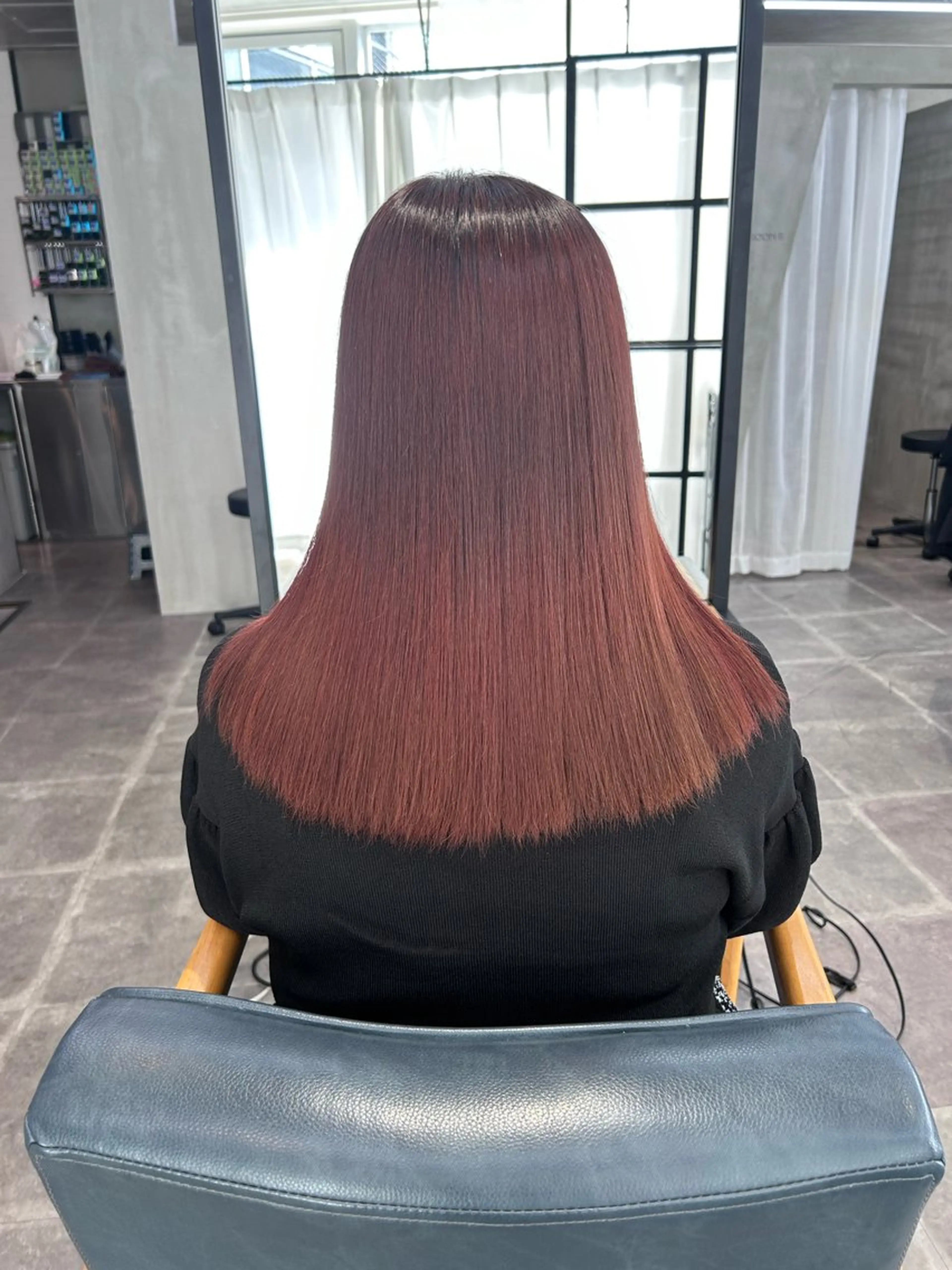 セミロング カラー 韓国×髪質改善カラー 💎hinaのヘアスタイル