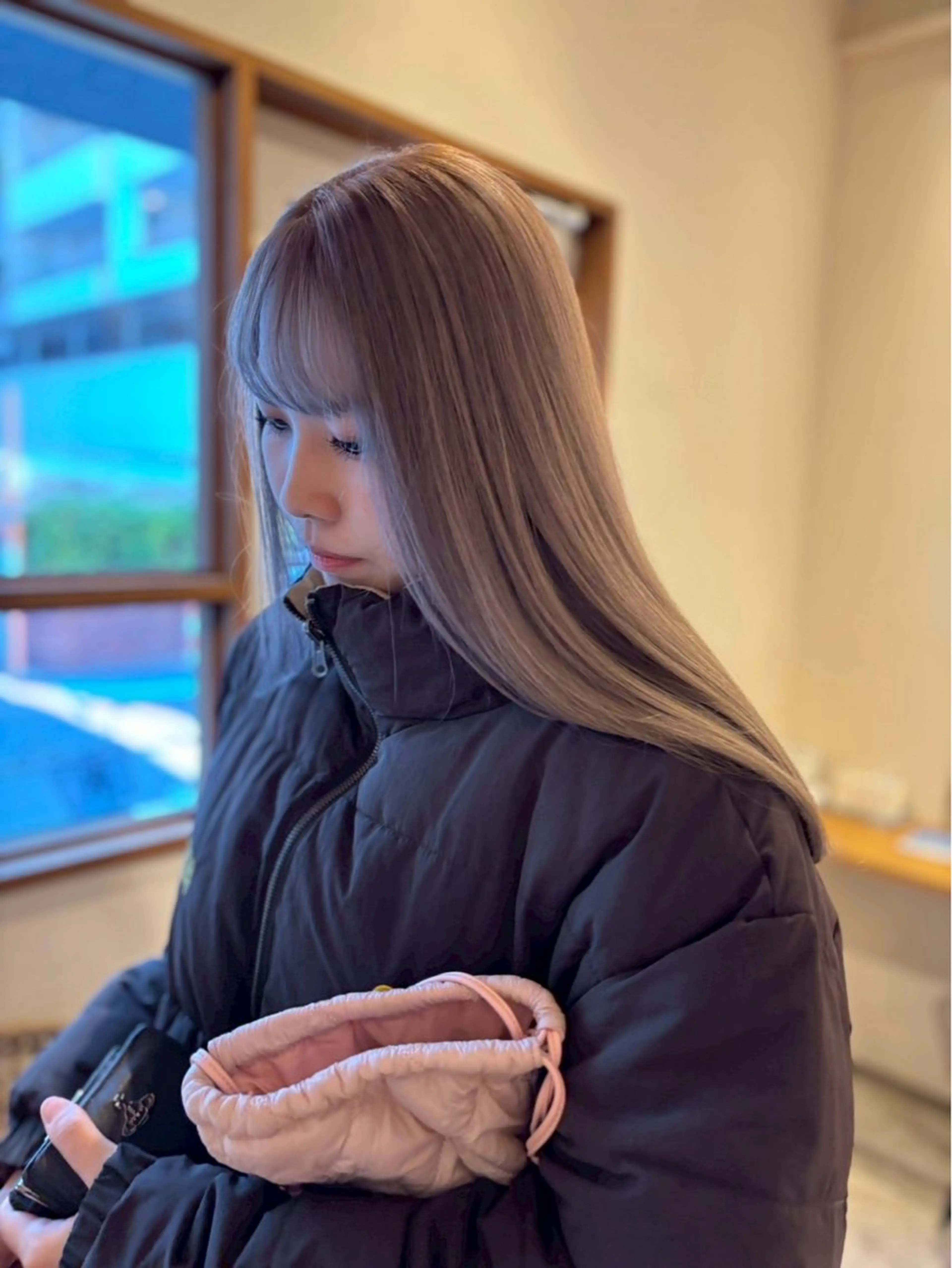 ロング カラー カット ヘアカラー トリートメント ENIF ヤマグチアツコのヘアスタイル