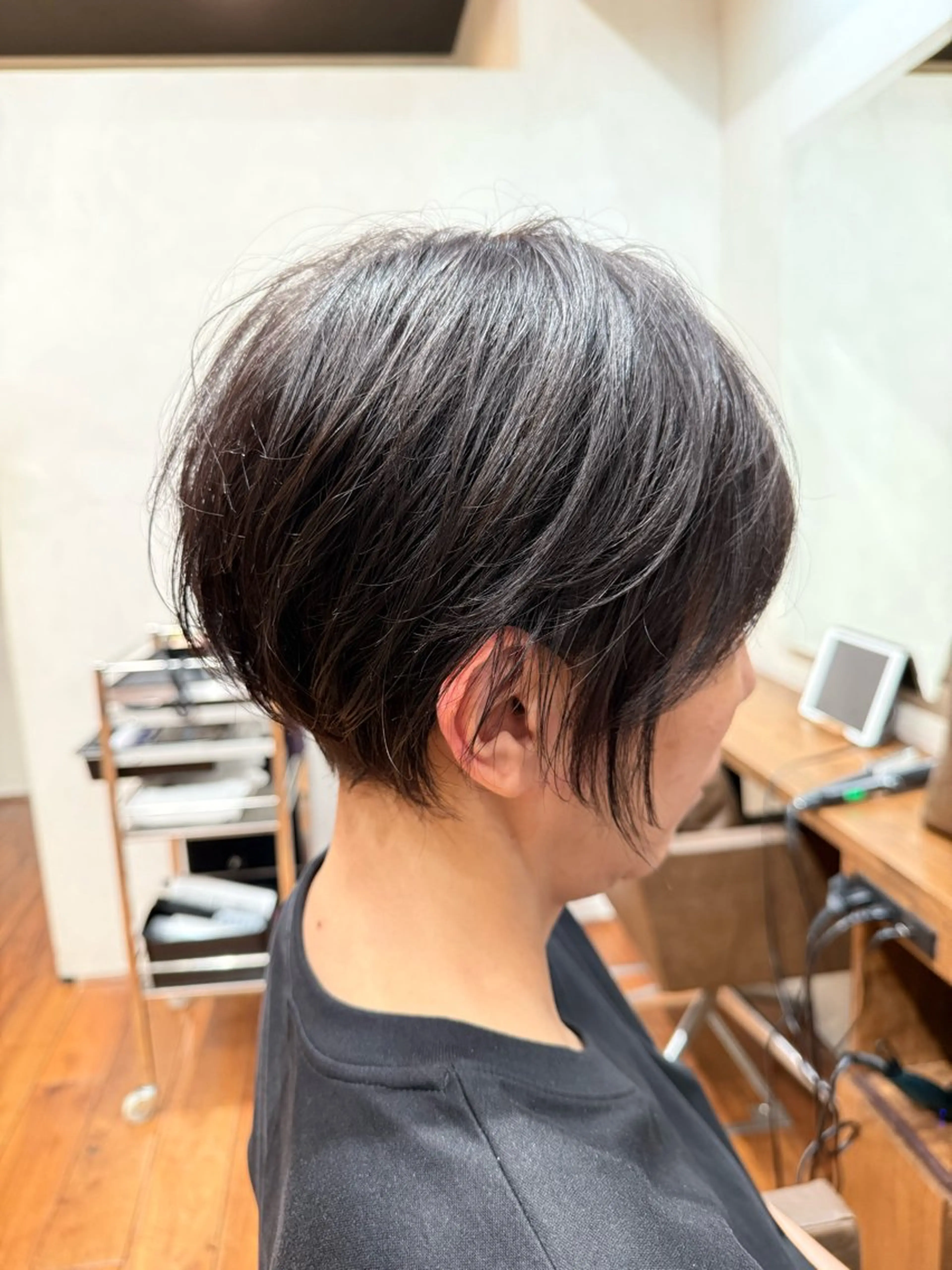 ショート 白髪率別白髪ぼかし /なおき/表参道のヘアスタイル