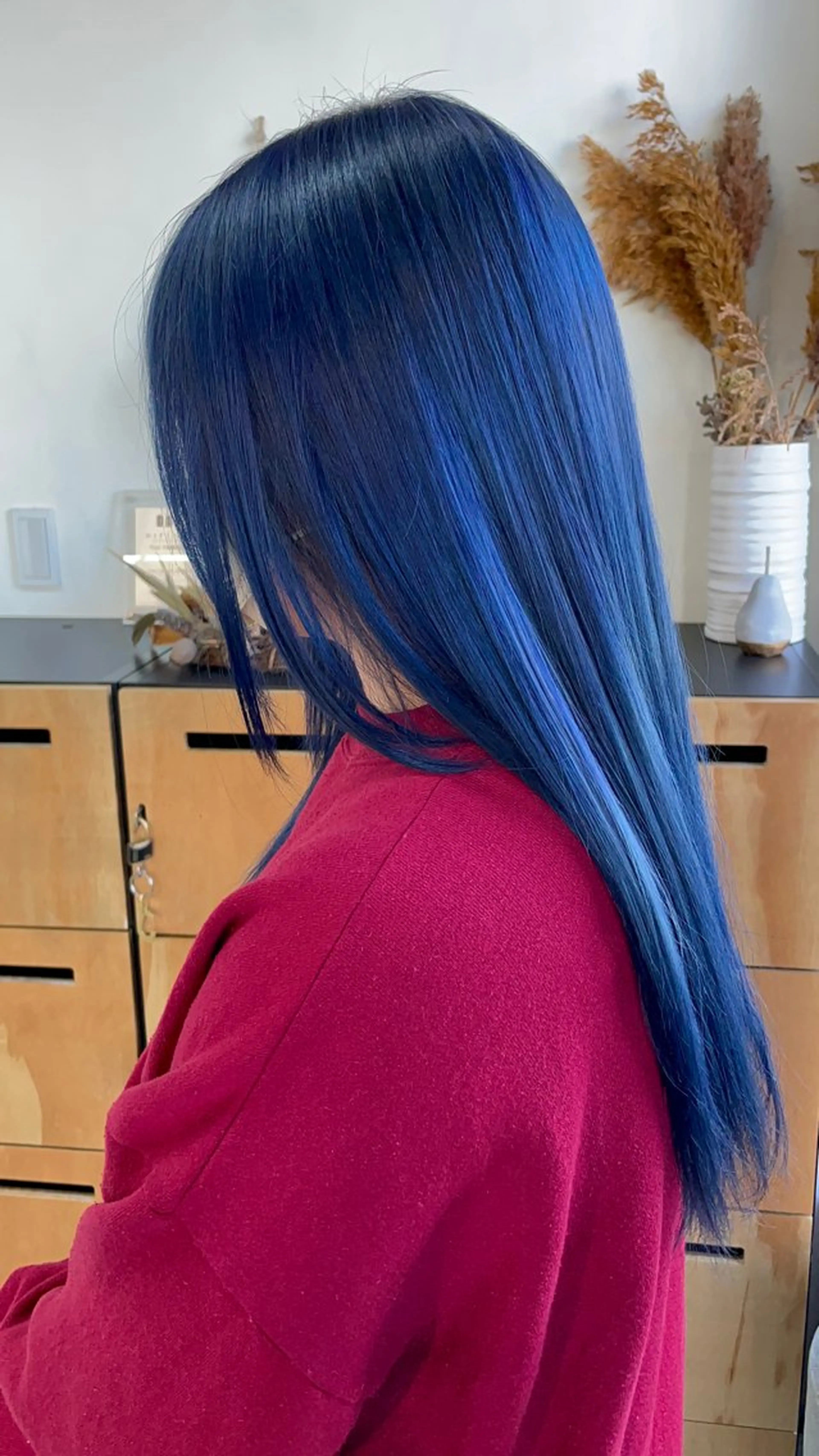 ロング カラー ブルーカラー ネイビーカラー ヘアカラー noa.所属・🎨カラー専門家🎨 チャーリーのヘアスタイル