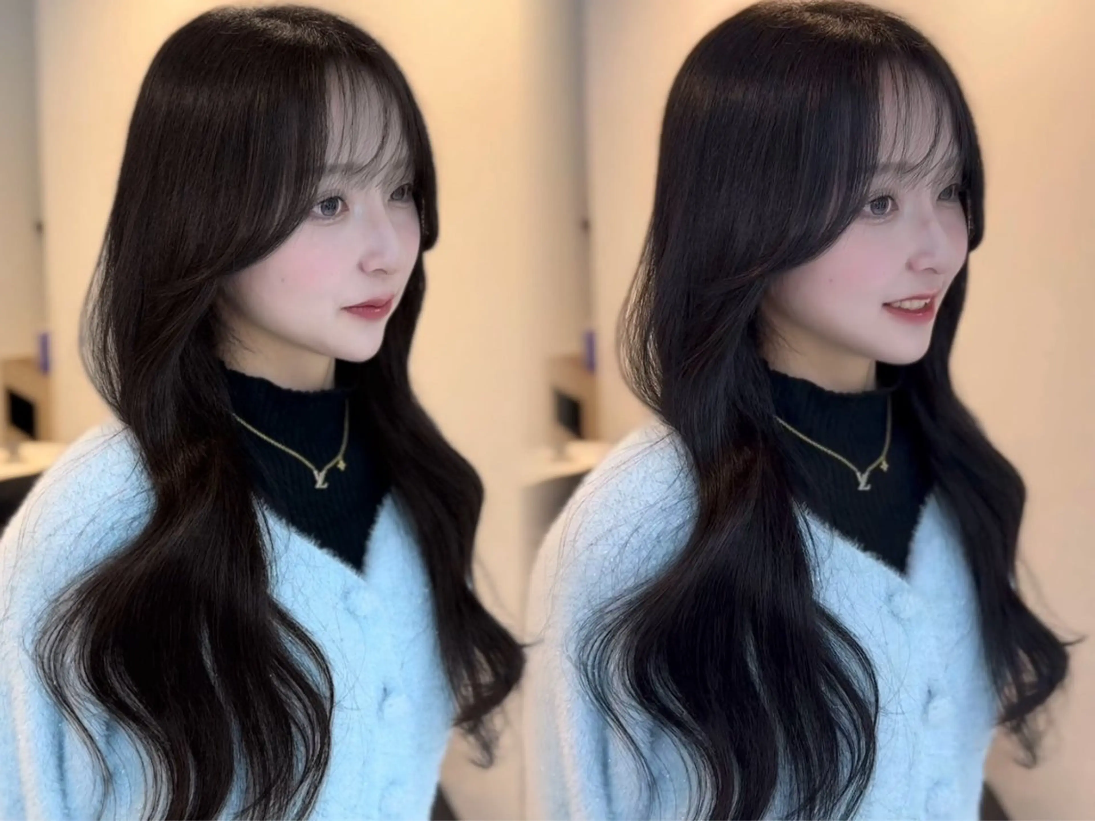 ロング カット ヘアカラー トリートメント 韓国ヘア🩶侑矢 艶髪透明感/福岡のヘアスタイル