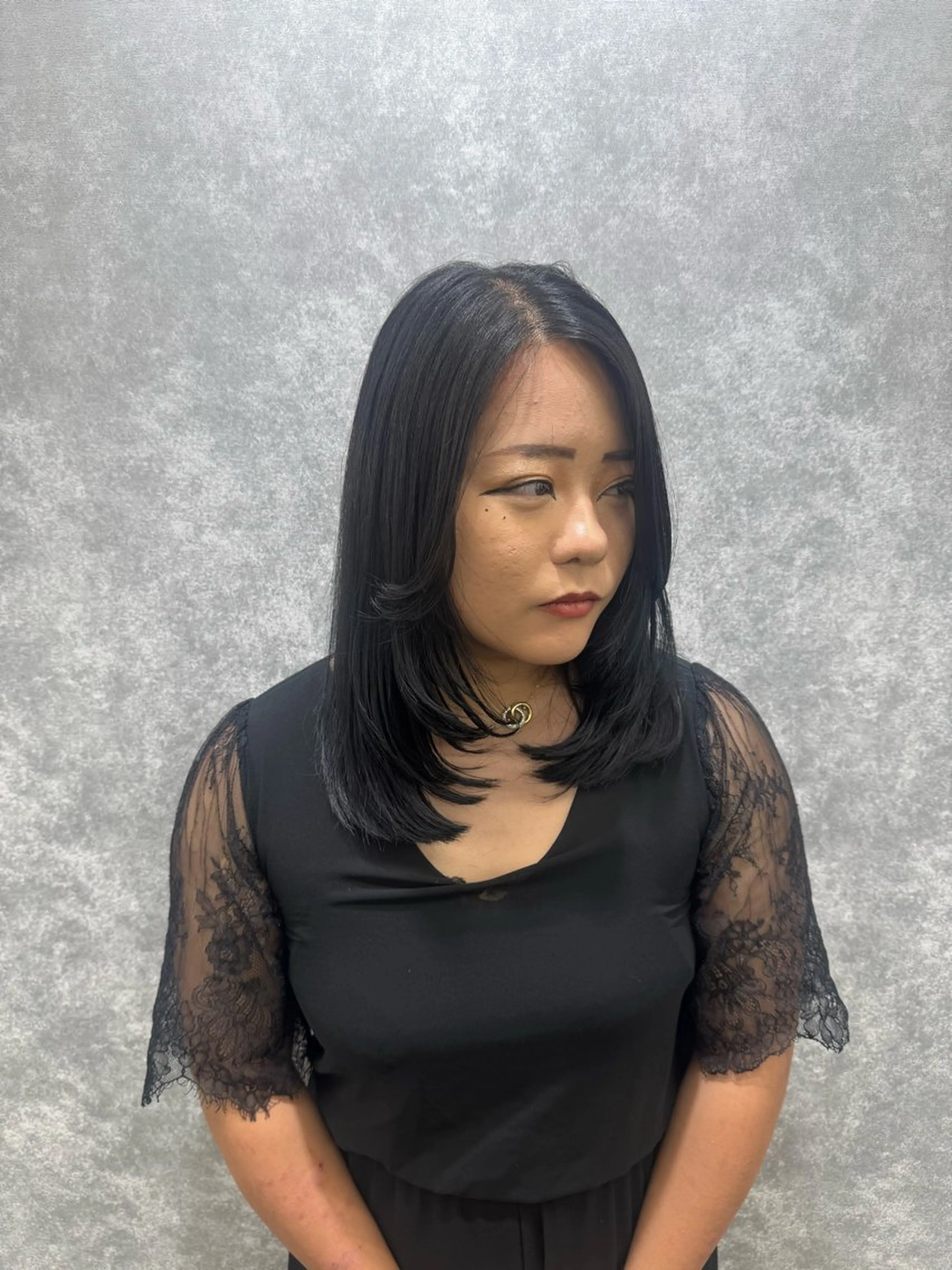 ミディアム カラー カット ヘアカラー 🕯コバ/レイヤー/ 美髪縮毛🕯のヘアスタイル