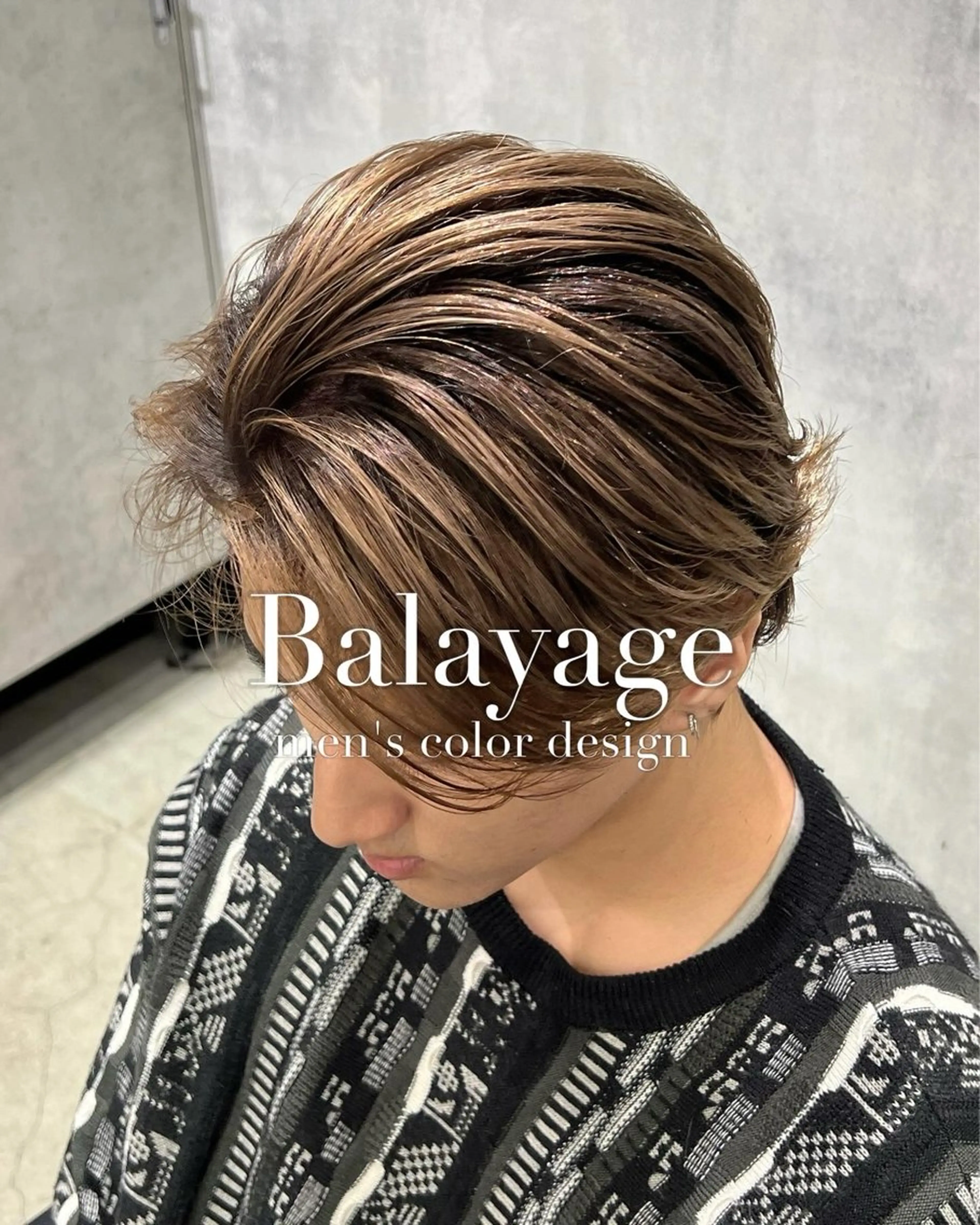 ミディアム レイヤーカット カット ヘアカラー バレイヤージュ職人 🔥代表YU-SHIのヘアスタイル