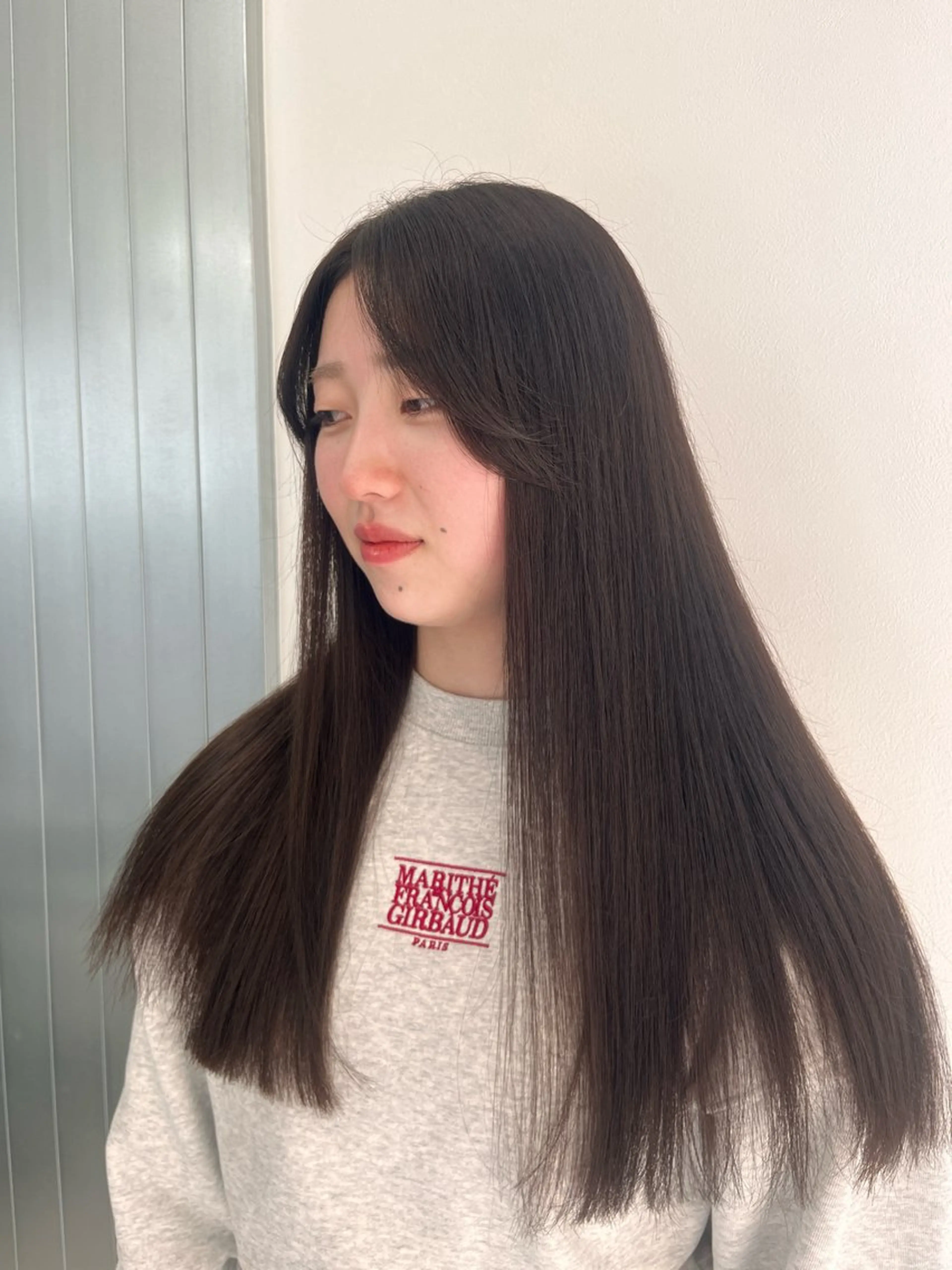 ロング ヘアカラー トリートメント ♡ナチュラルガーリー ♡ベージュ♡RINAのヘアスタイル