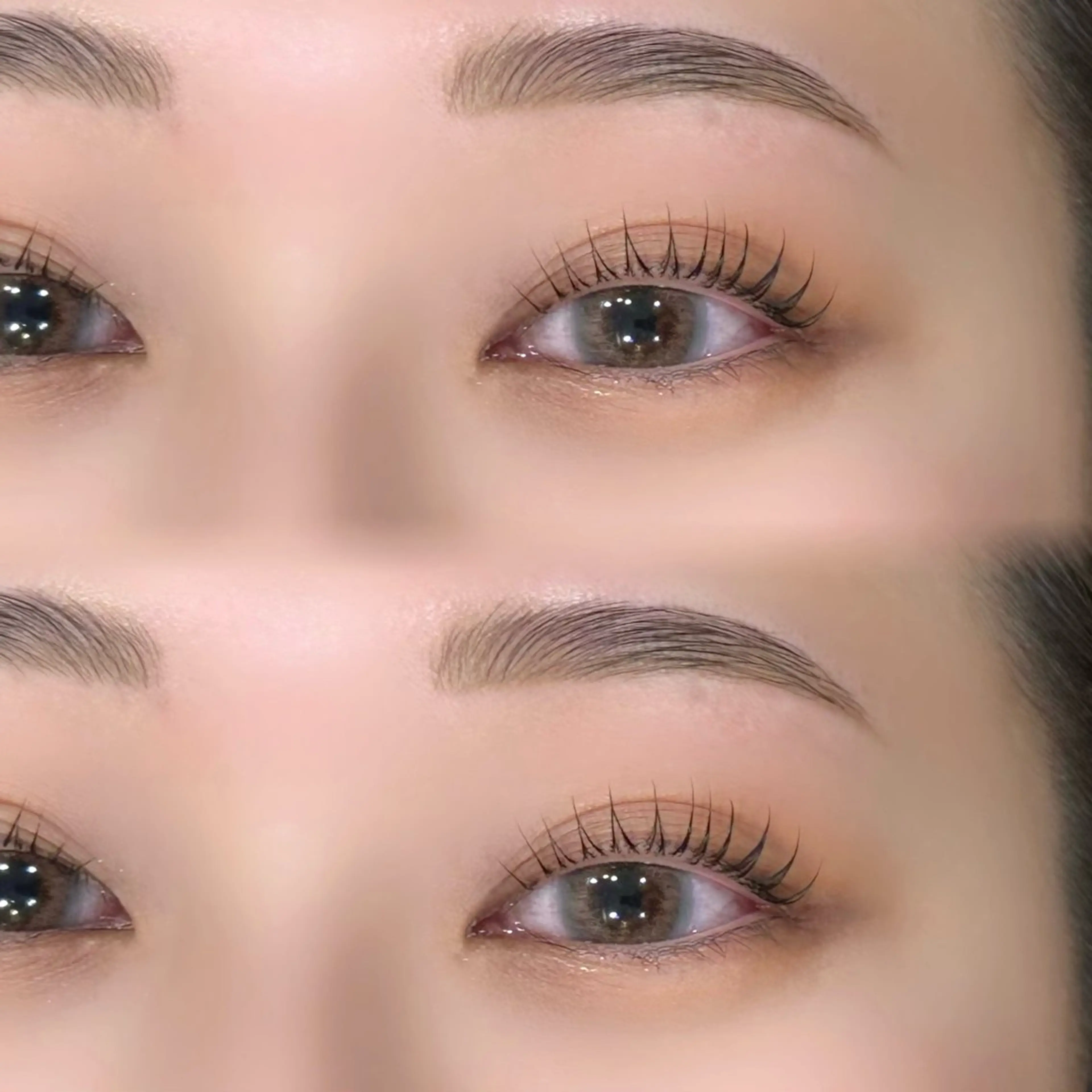 マツエク・マツパ Cカール Lカール パリジェンヌラッシュリフト 一重×まつ毛パーマ マツパ eyelash Zen　manakaのマツエク・マツパデザイン