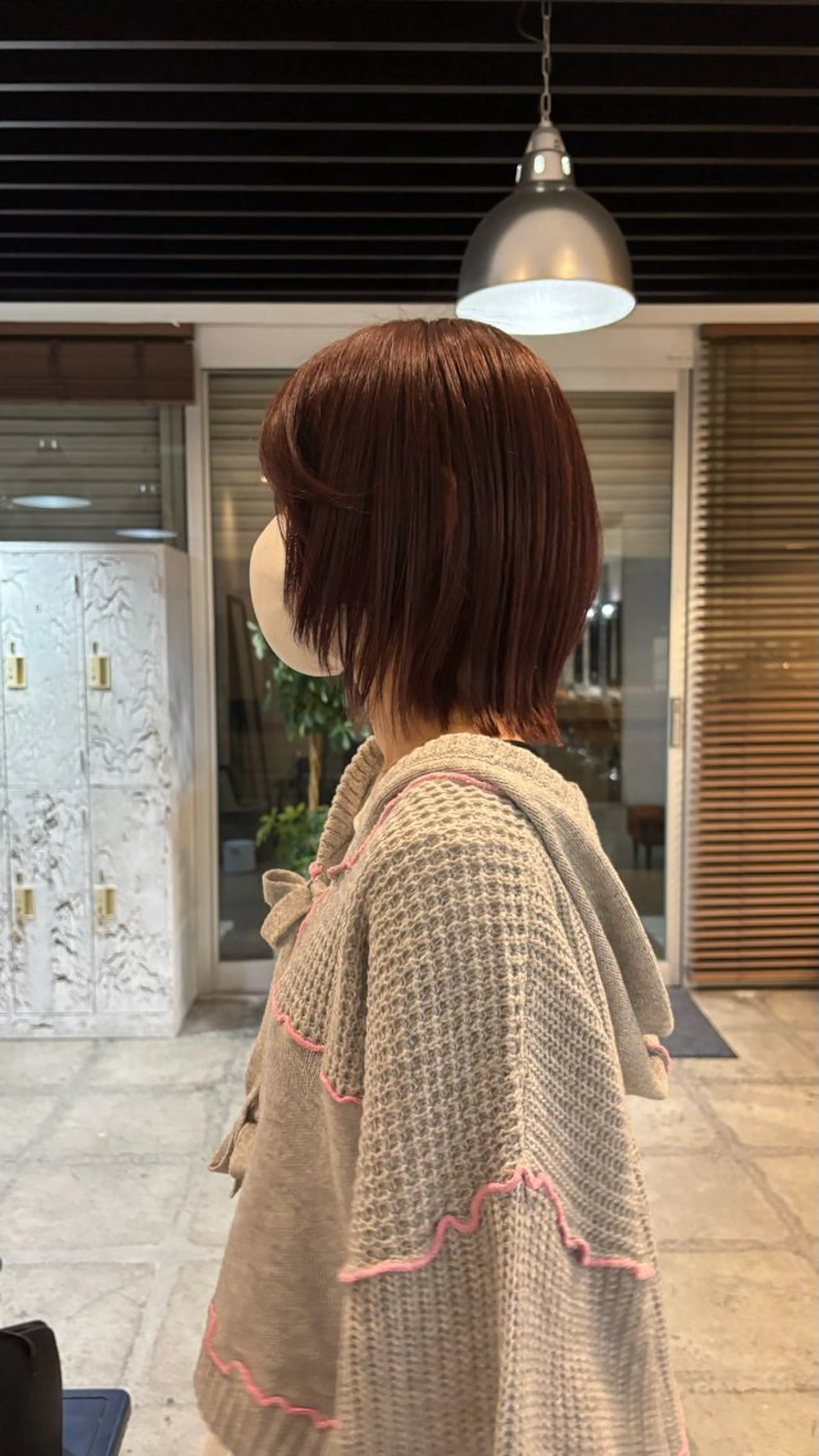 ショート ボブ レイヤーカット カット ひいろ パーマ/カットモデルのヘアスタイル