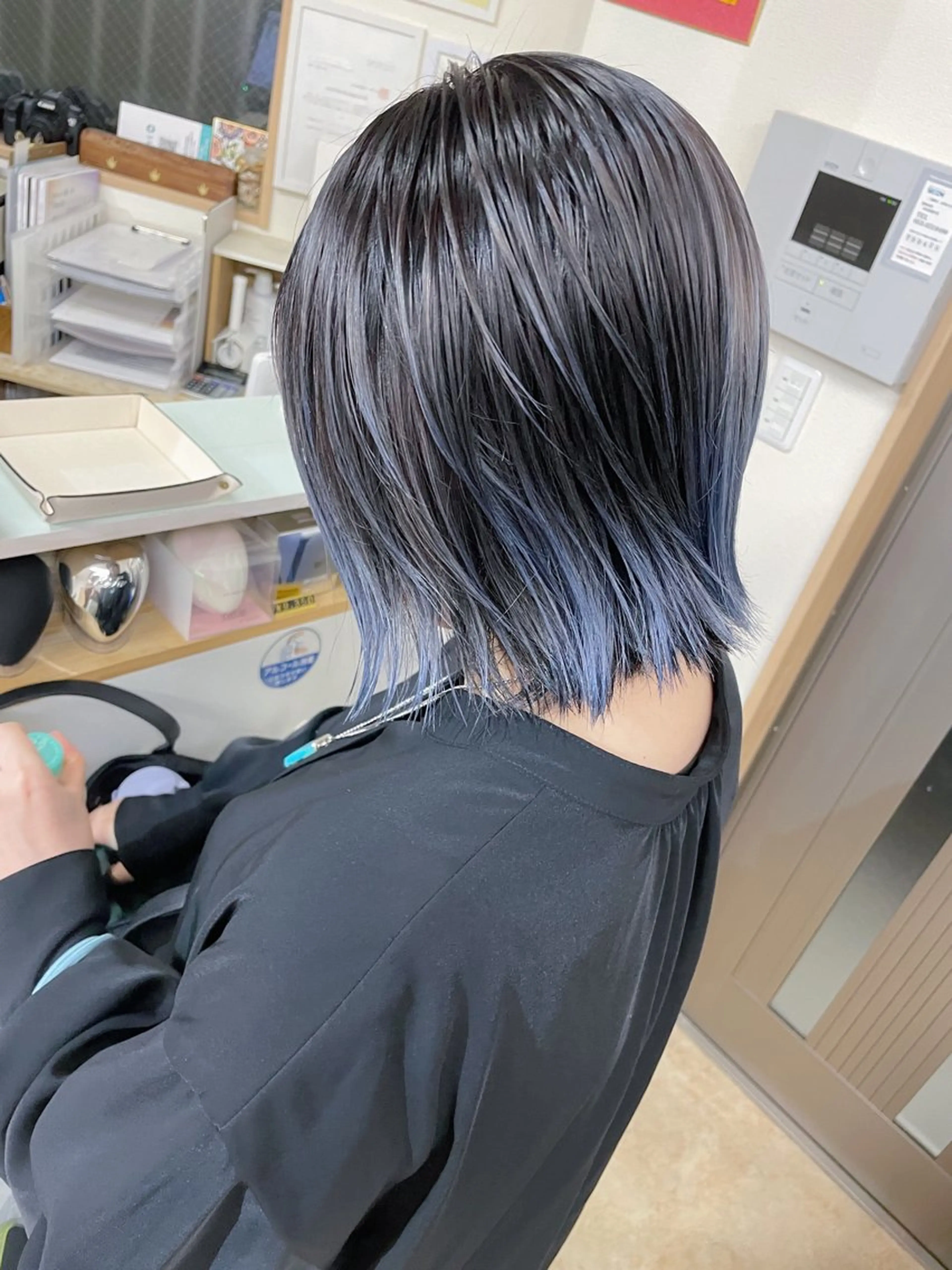 ミディアム カラー ケアブリーチ /髪質 改善/古橋圭史郎のヘアスタイル