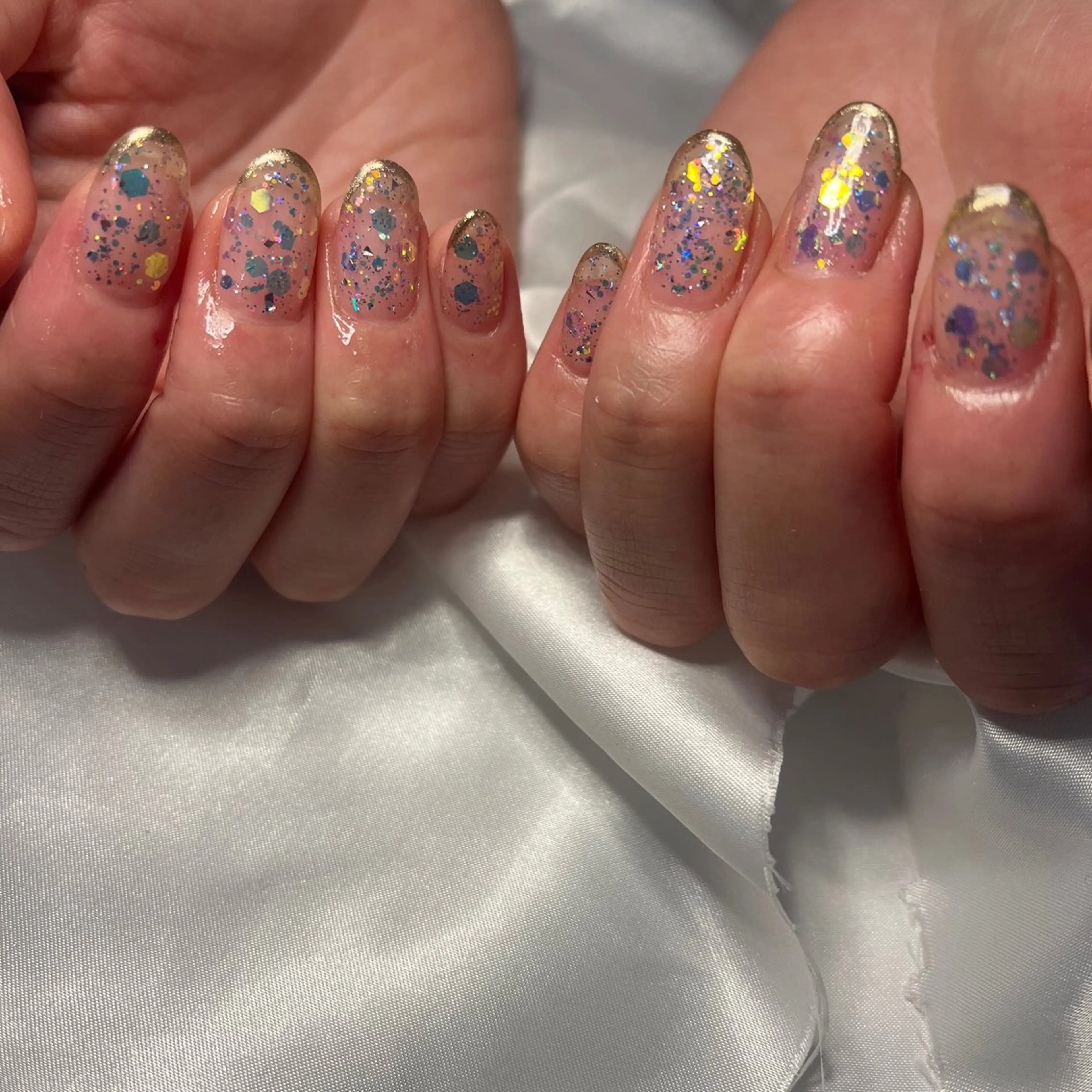 ネイル ジェルネイル ワンカラーネイル パラジェル 冬ネイル ハンドネイル nail slow.のネイルデザイン