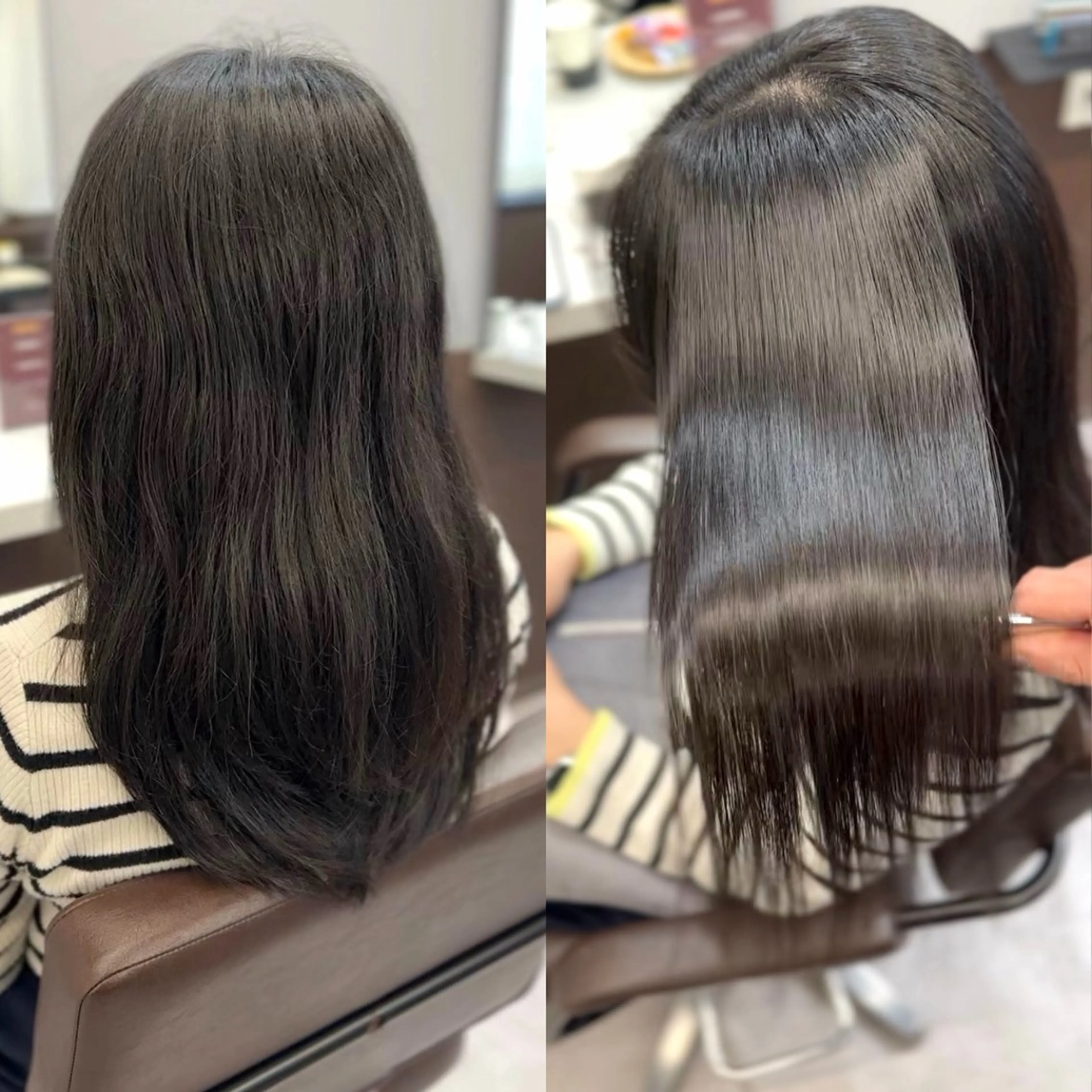 ミディアム 髪質改善 縮毛矯正 縮毛矯正 💎艶髪💎縮毛矯正 /髪質改善/ひかるのヘアスタイル