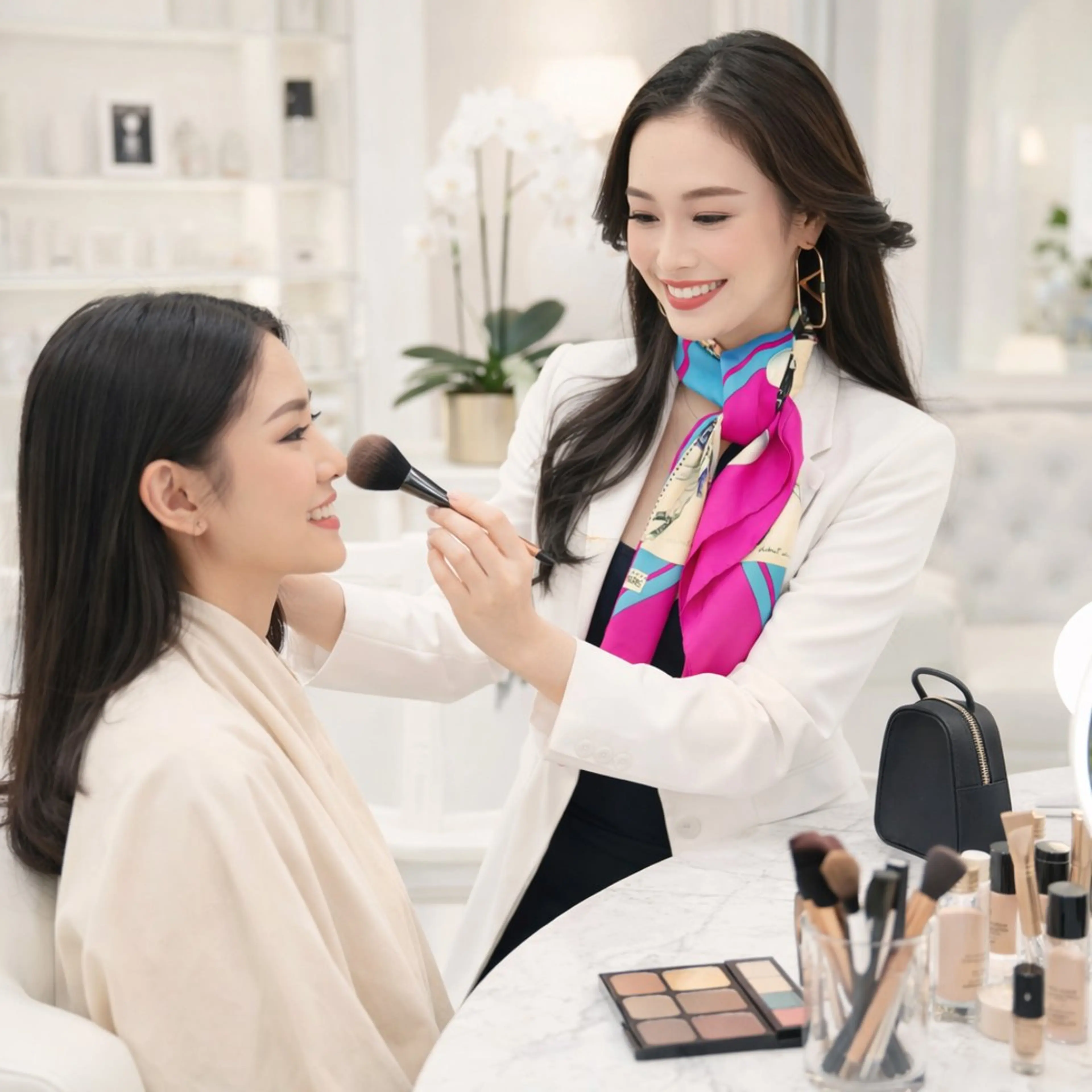 フルメイクレッスン付き💄トータル診断コース✨12トーン細分化パーソナルカラー、骨格、顔タイプ✨即可愛いを叶える🩷の写真