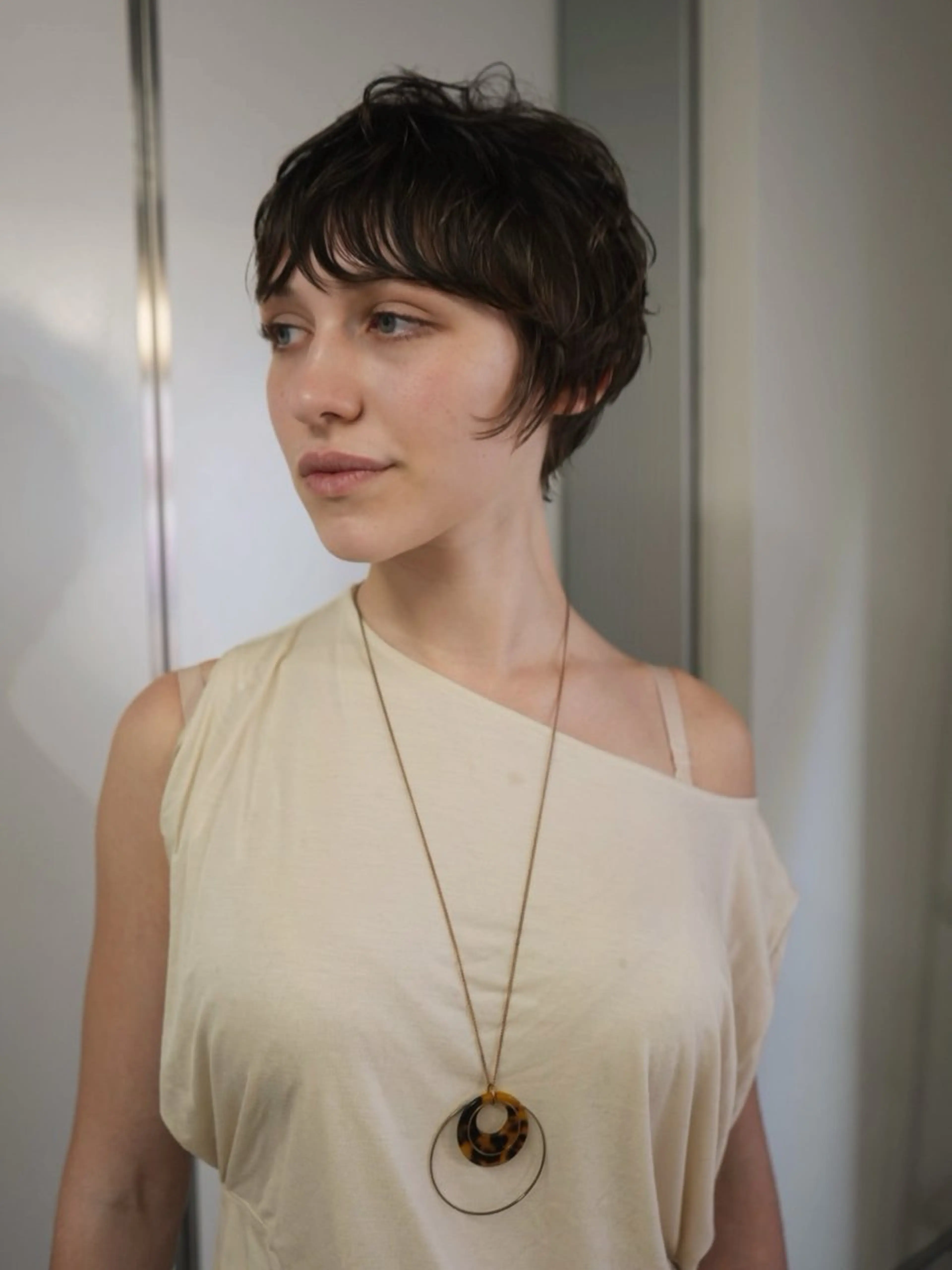 ショート パーマ ショートヘア カット トリートメント 新宿/ブリーチ /パーマ/戸羽のヘアスタイル