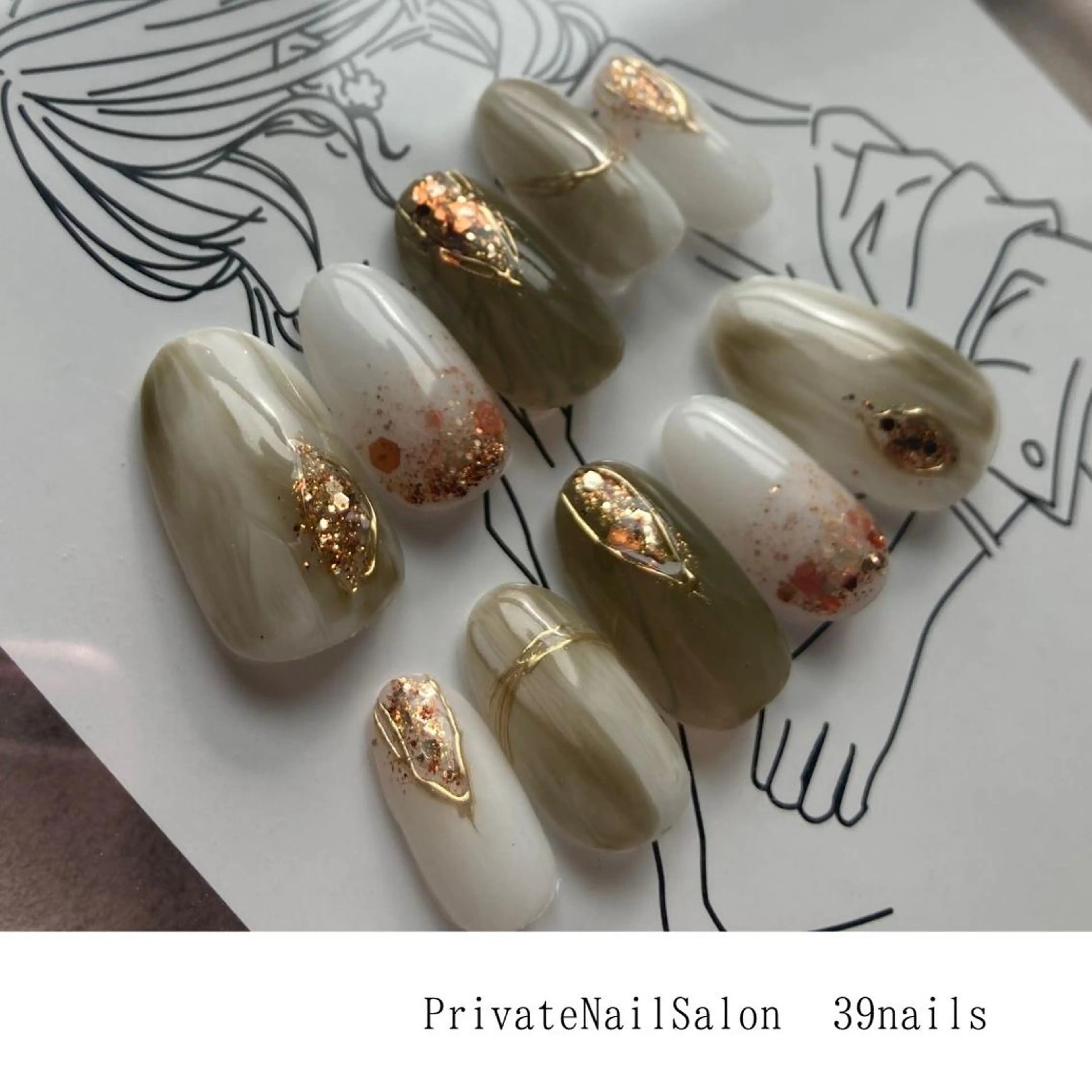 ネイル グラデーション キラキラネイル ニュアンスネイル 39-nails EharaMikuのネイルデザイン