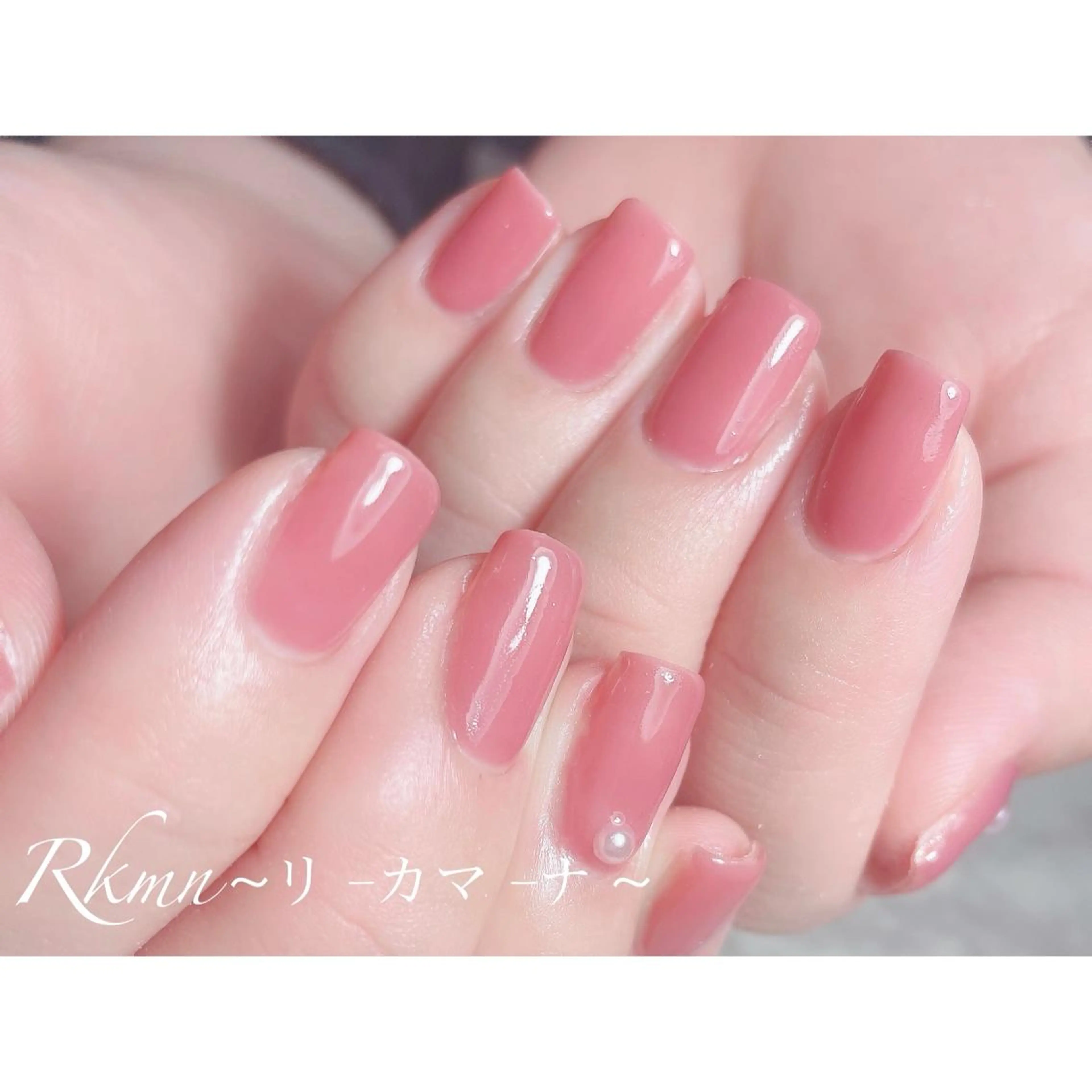 ネイル アートネイル フレンチネイル ジェルネイル グラデーション ワンカラーネイル ハンドネイル フットネイル ハンドケア Rkmn ~リ-カマ-ナ~のネイルデザイン