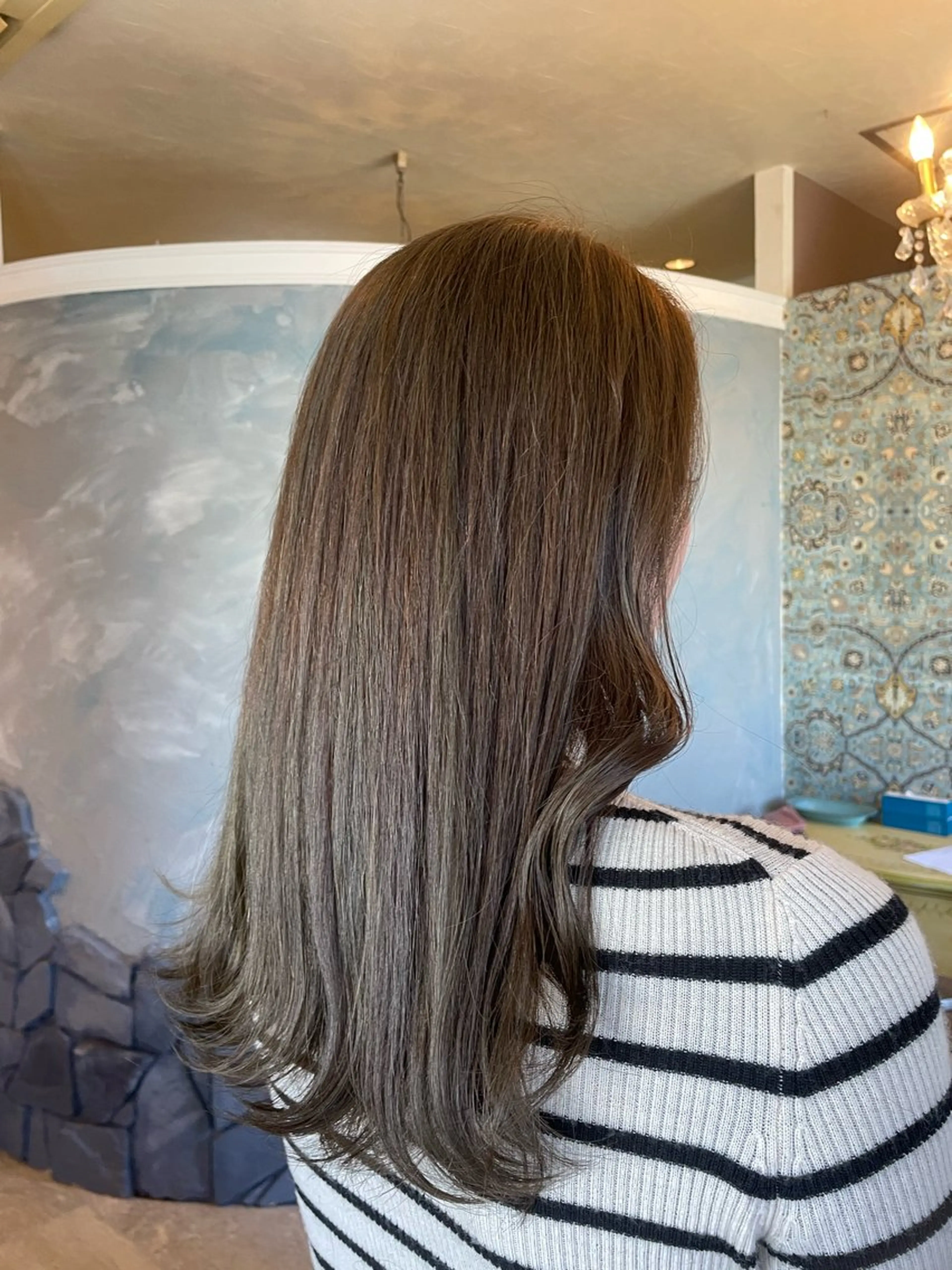 ロング ハイライト hair make echo滿木あい花のヘアスタイル