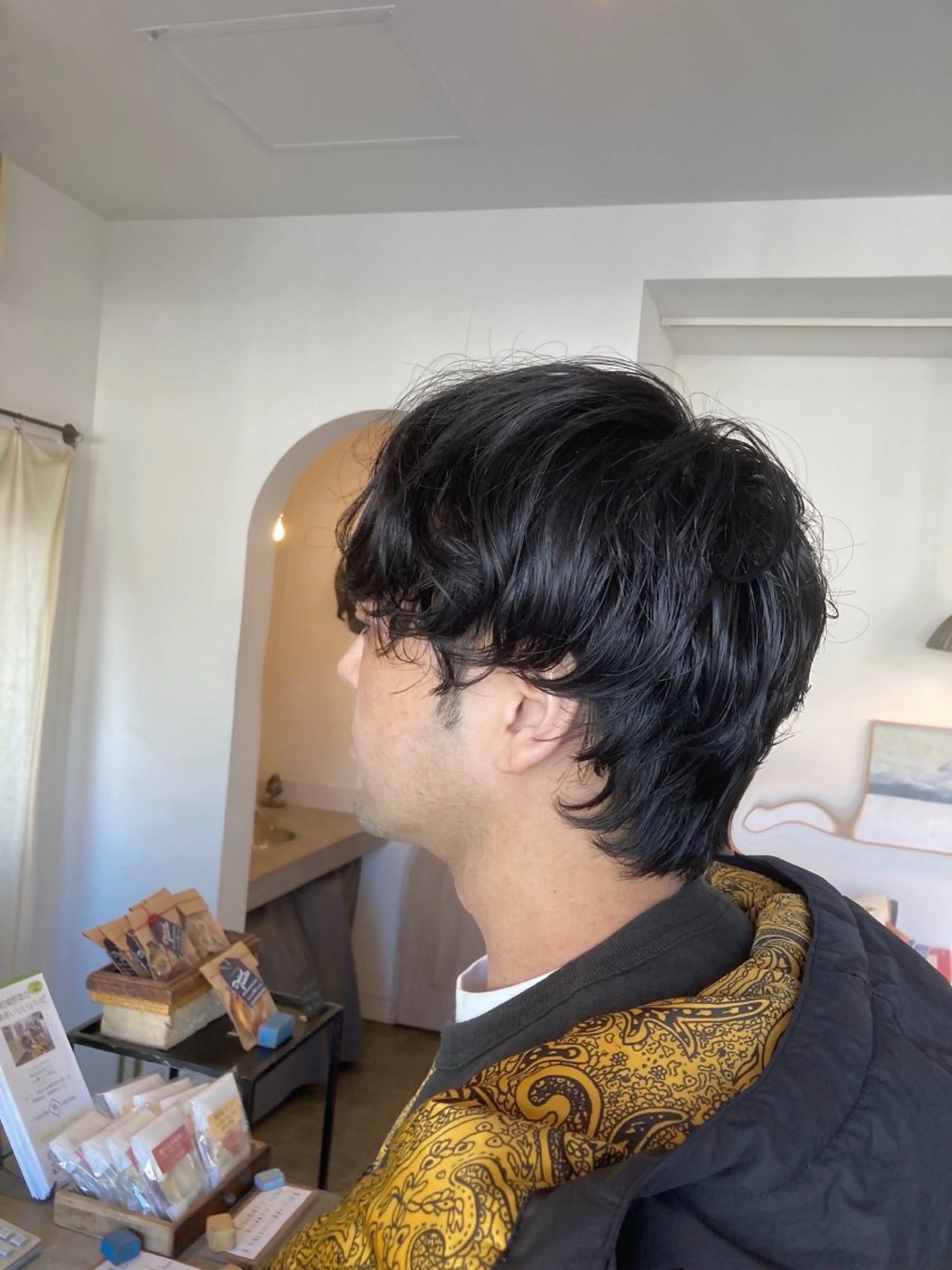 ショート パーマ メンズ メンズパーマ くせ毛 vahan✂︎ 小林未果🕊のヘアスタイル