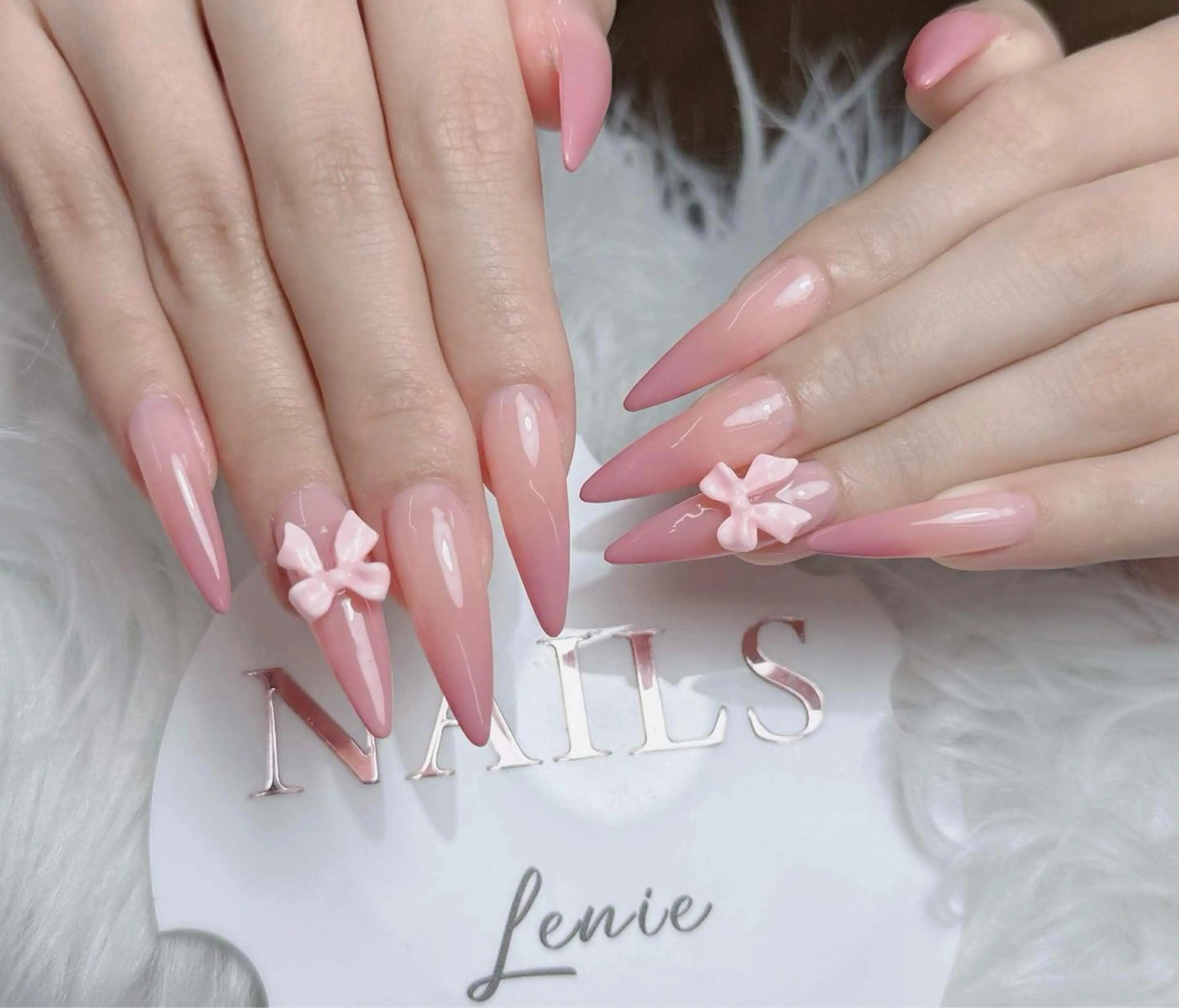 ネイル アートネイル 韓国ネイル 持ち込み ワンホンネイル ハンドネイル Lenie Nail Salonのネイルデザイン
