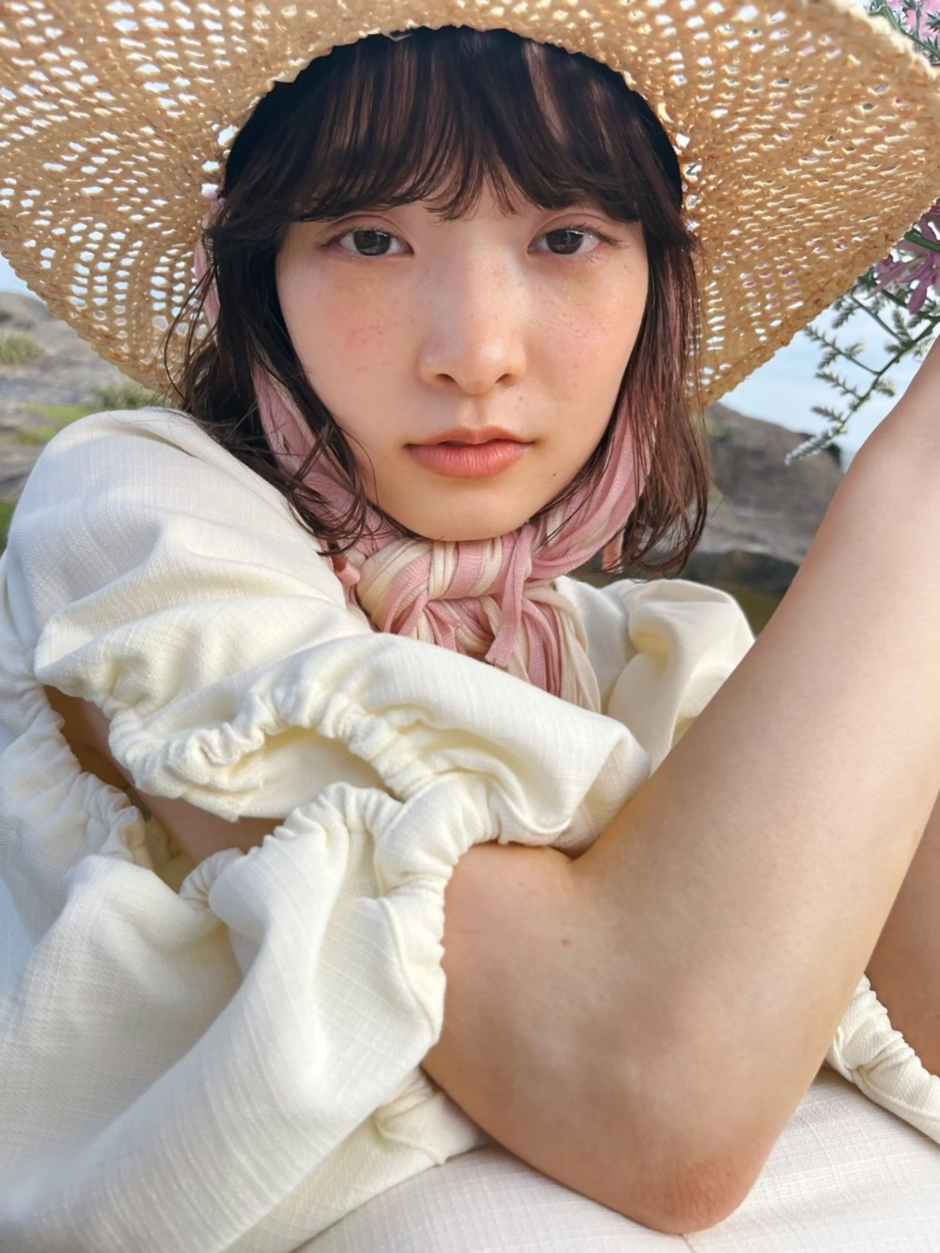 ショート カラー ヘアアレンジ カット ヘアカラー 西山 紗耶香🪽 透明感カラー/ボブのヘアスタイル