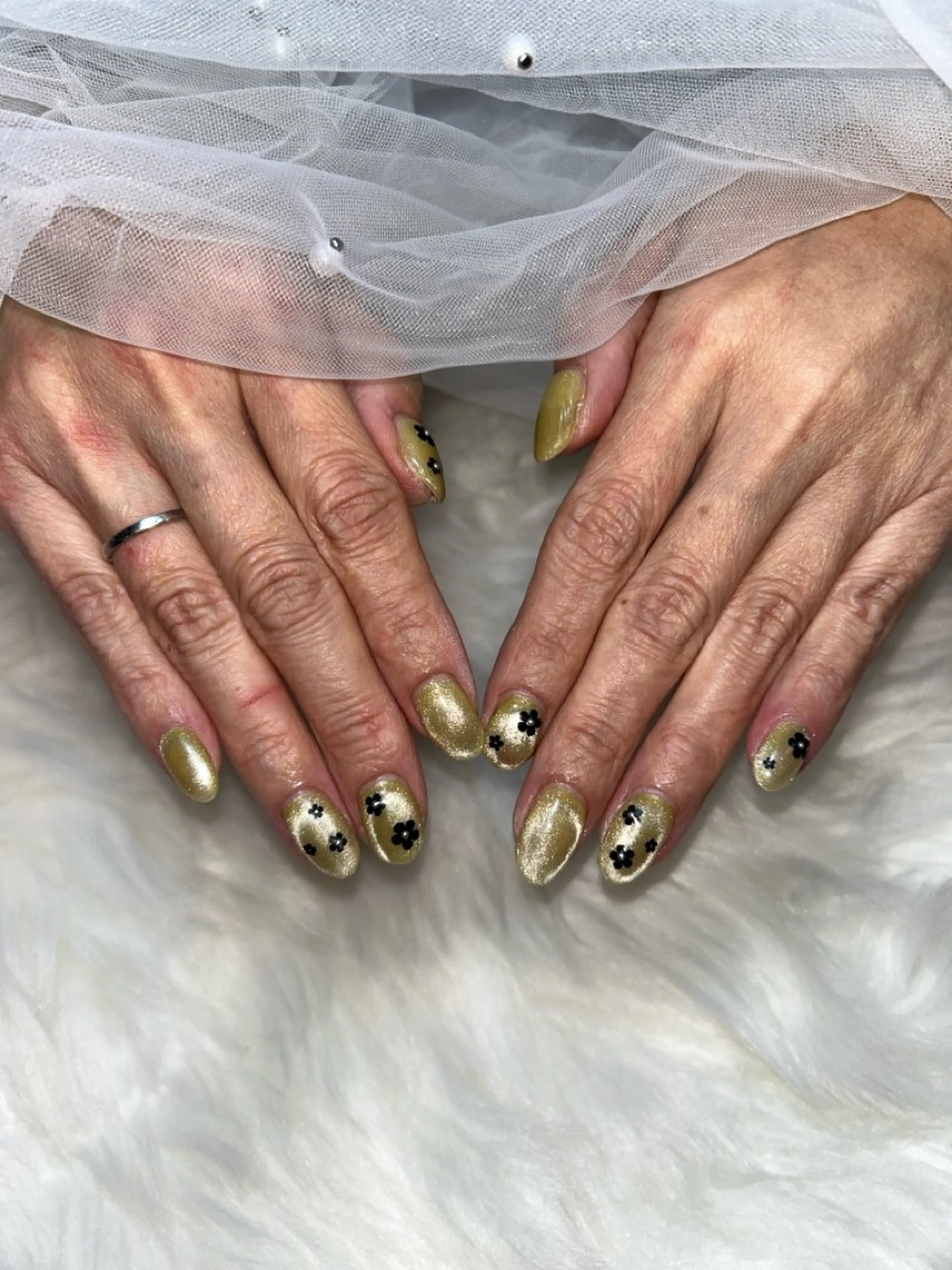 ネイル アートネイル ジェルネイル マグネットネイル nail salon Lilynのネイルデザイン