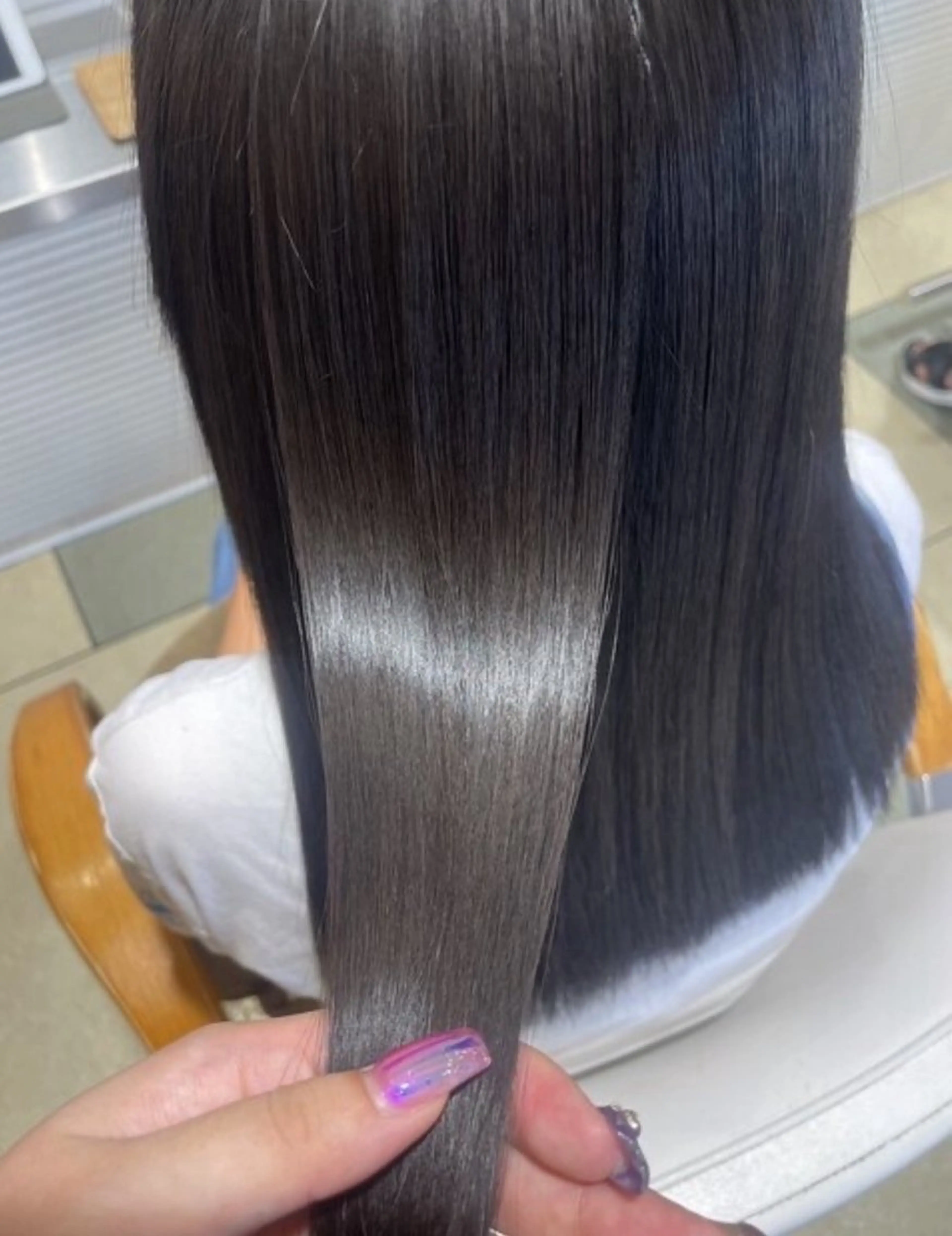 ロング ボブ 髪質改善 レイヤーカット ロング トリートメント 透明感カラー/ くびれヘア/ユウユのヘアスタイル