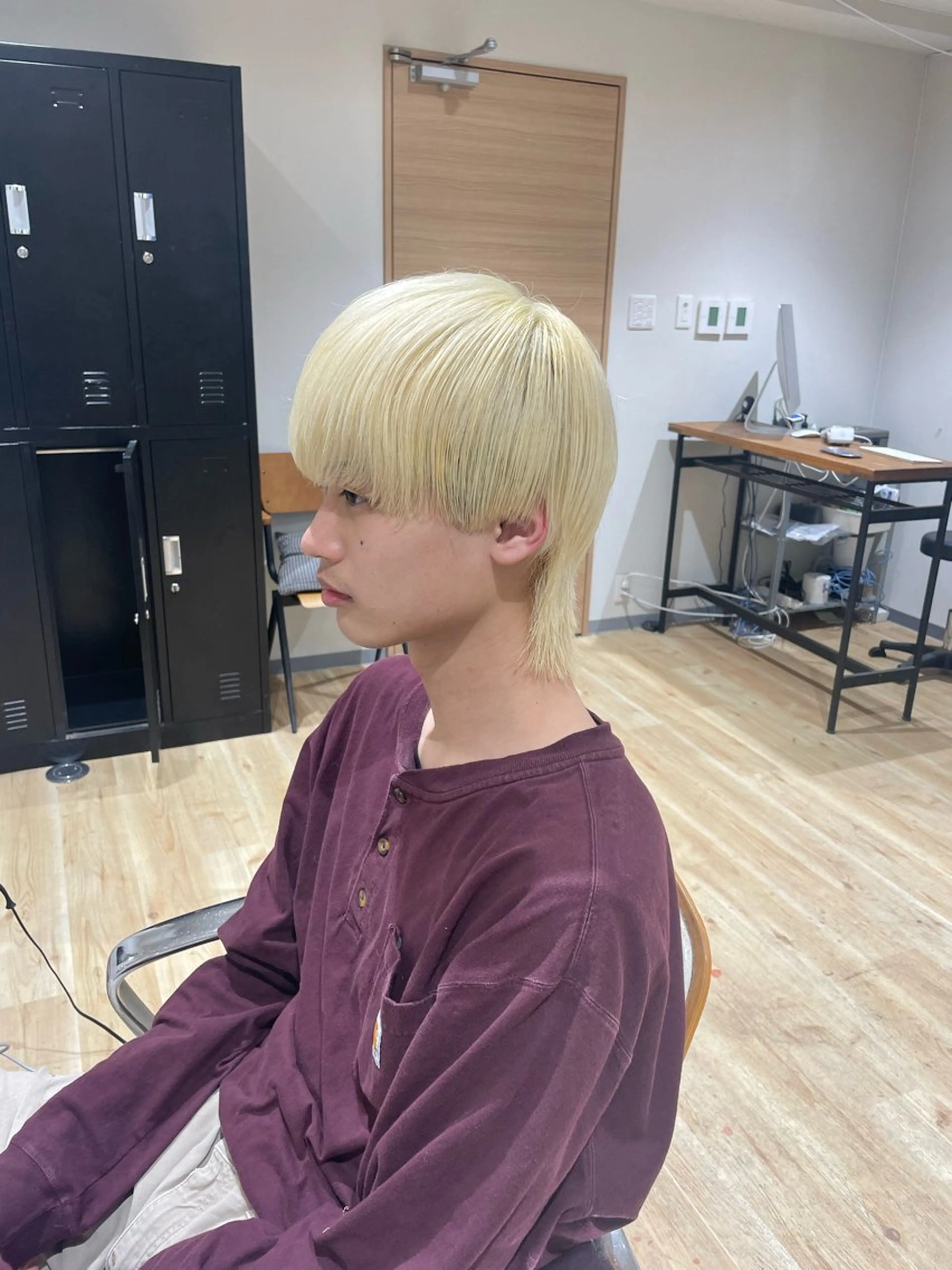 ミディアム カラー エビスザキレン／メン ズ／心斎橋🌳のヘアスタイル