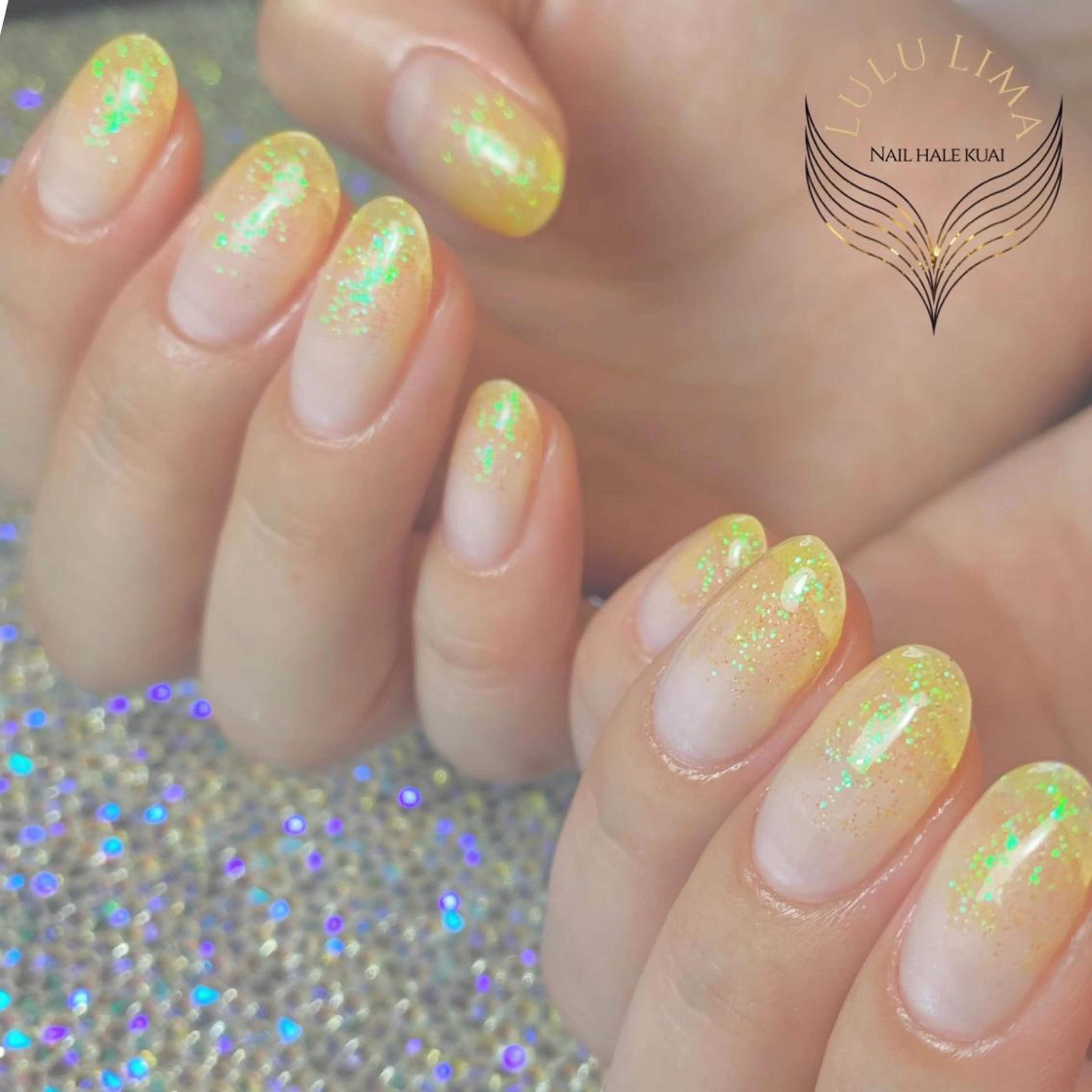ネイル ラメ(グリッター) ハンドネイル ハンドケア LULU LIMAのネイルデザイン