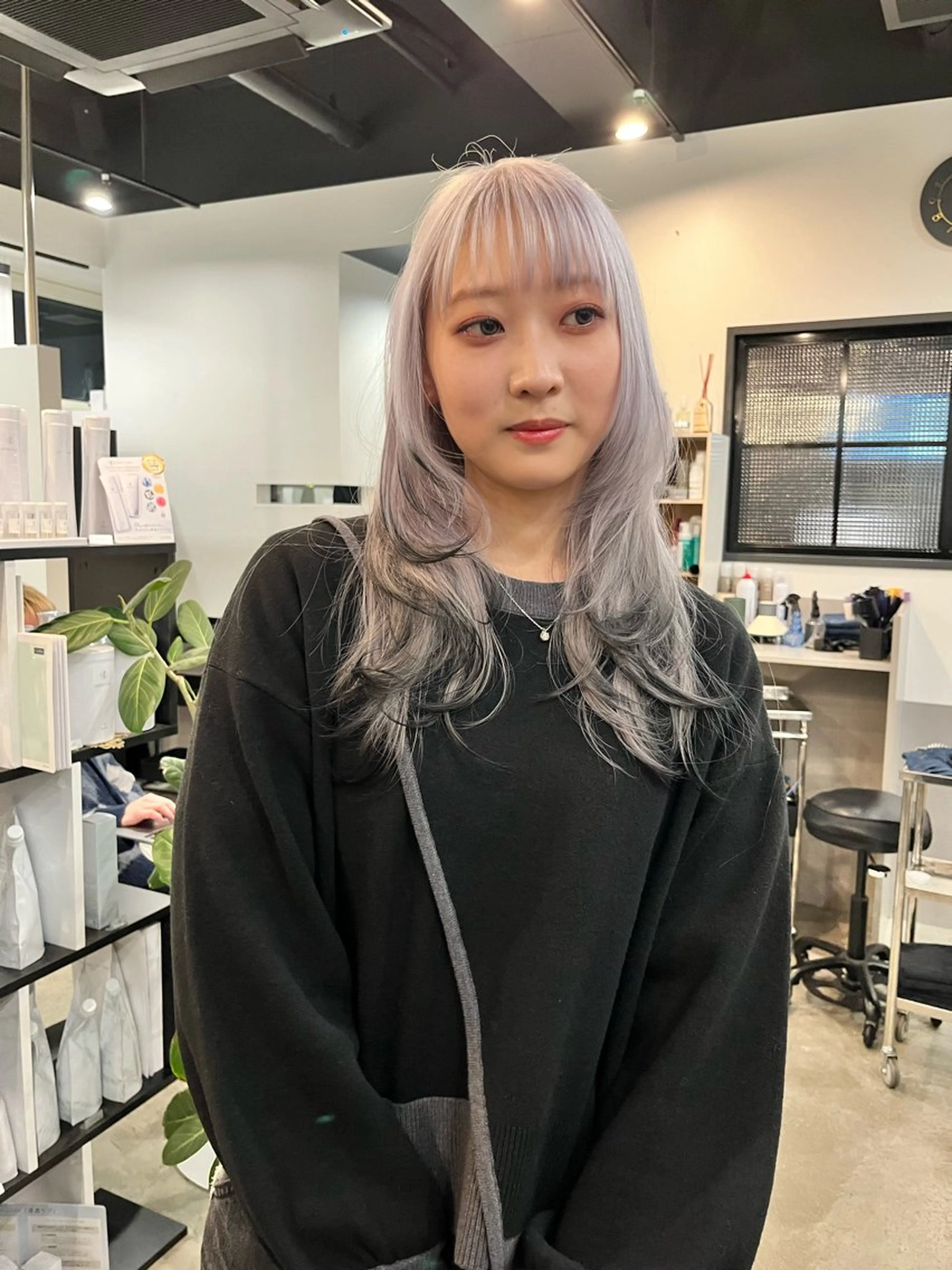 ロング カラー レイヤーカット カット ヘアカラー dogstar小林諒 パーマ/レイヤーのヘアスタイル