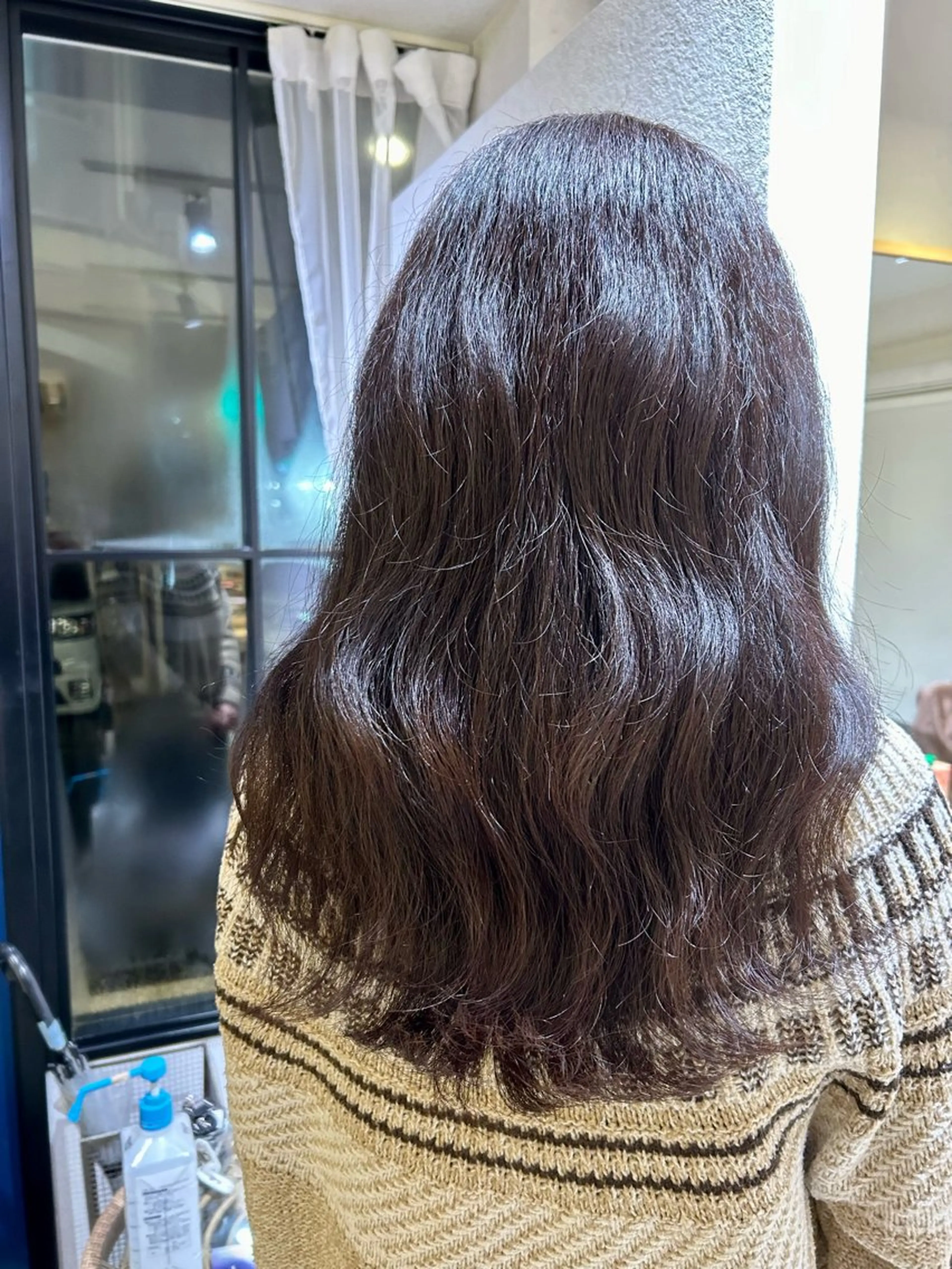 ロング カラー アッシュ オレンジ 甲斐 瑞稀のヘアスタイル