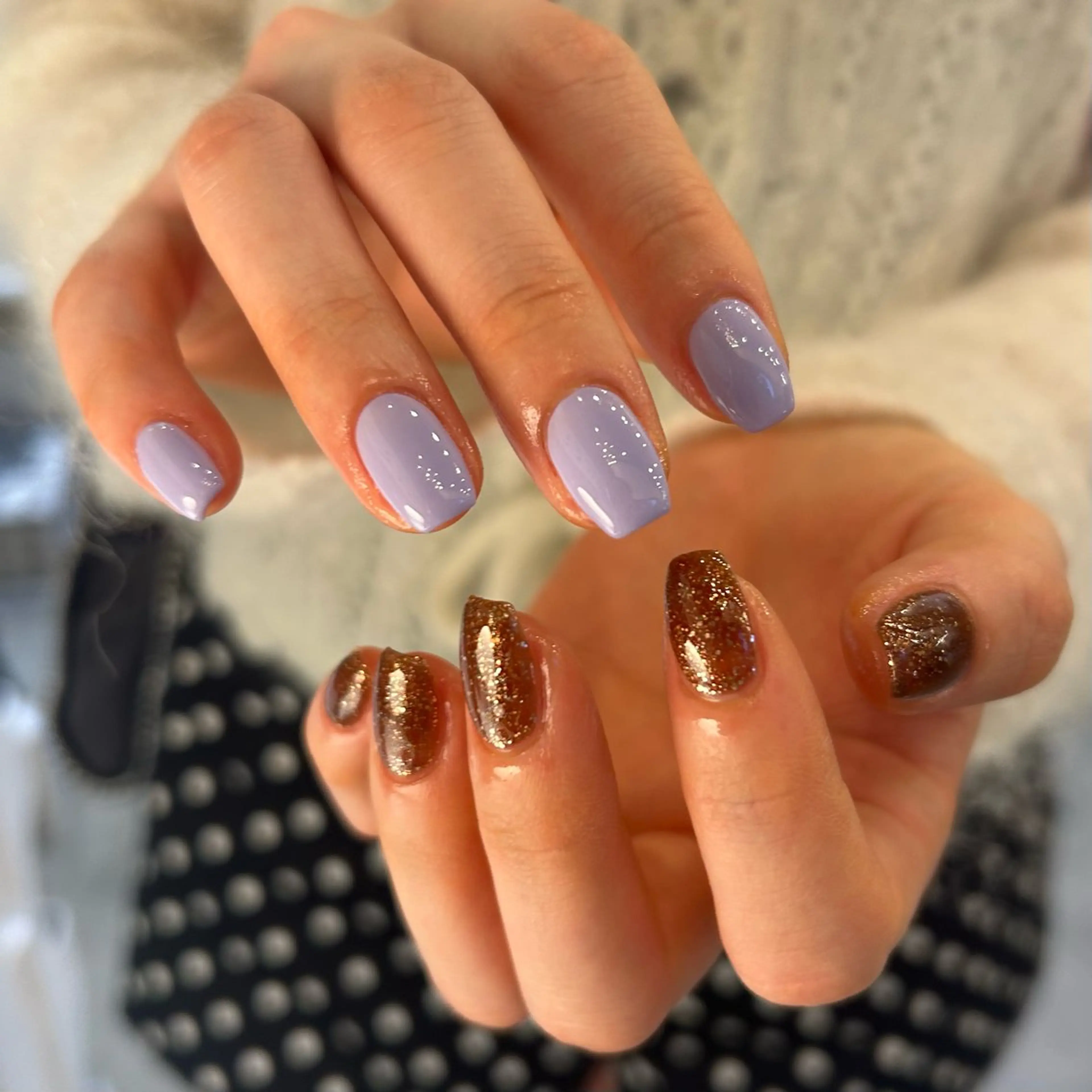 ネイル ブラウン ハンドネイル Yumi シンプルネイルのネイルデザイン