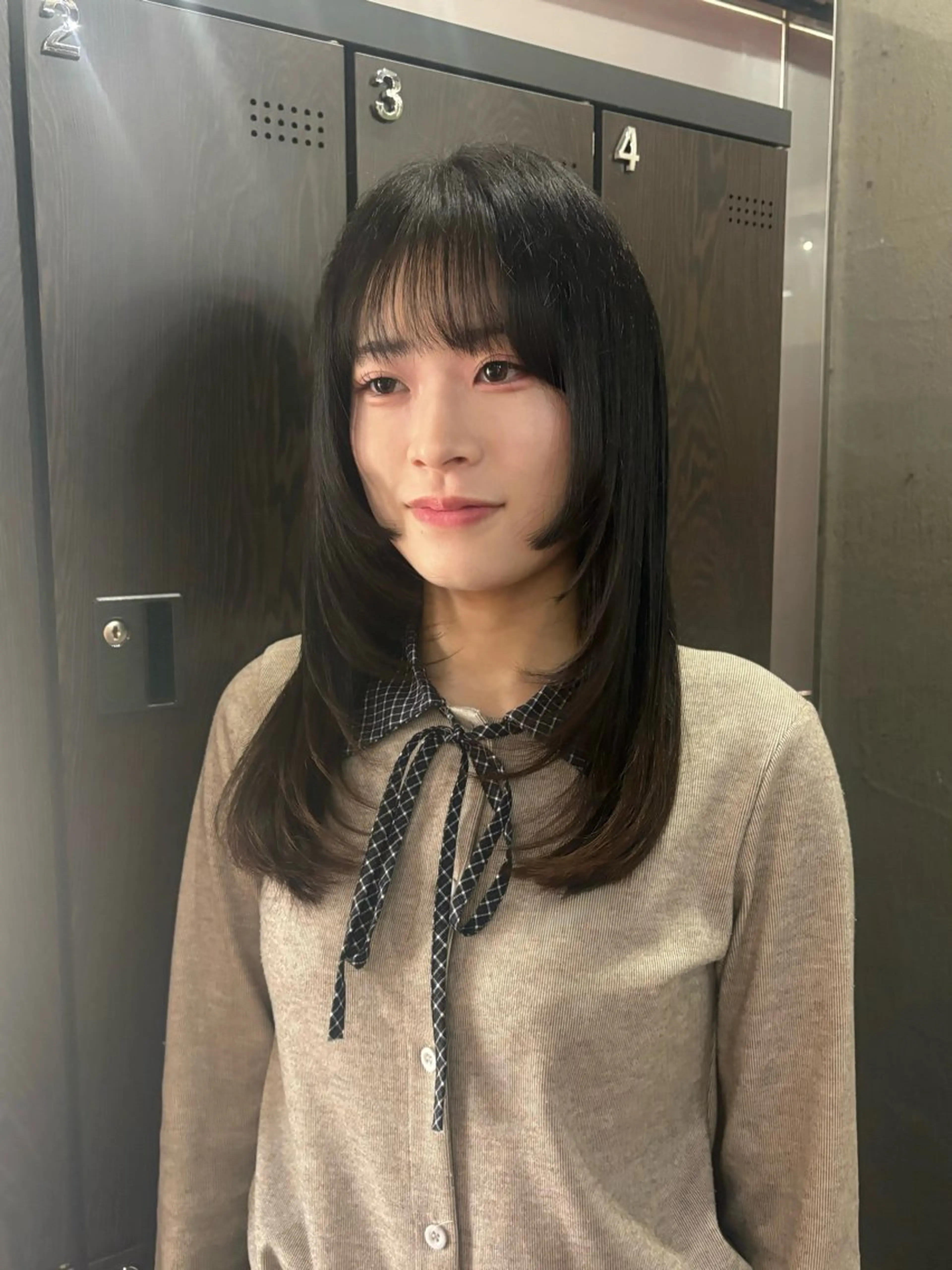 セミロング 姫カット レイヤーカット カット BULL松戸⭐️ 渡邉 春佳のヘアスタイル