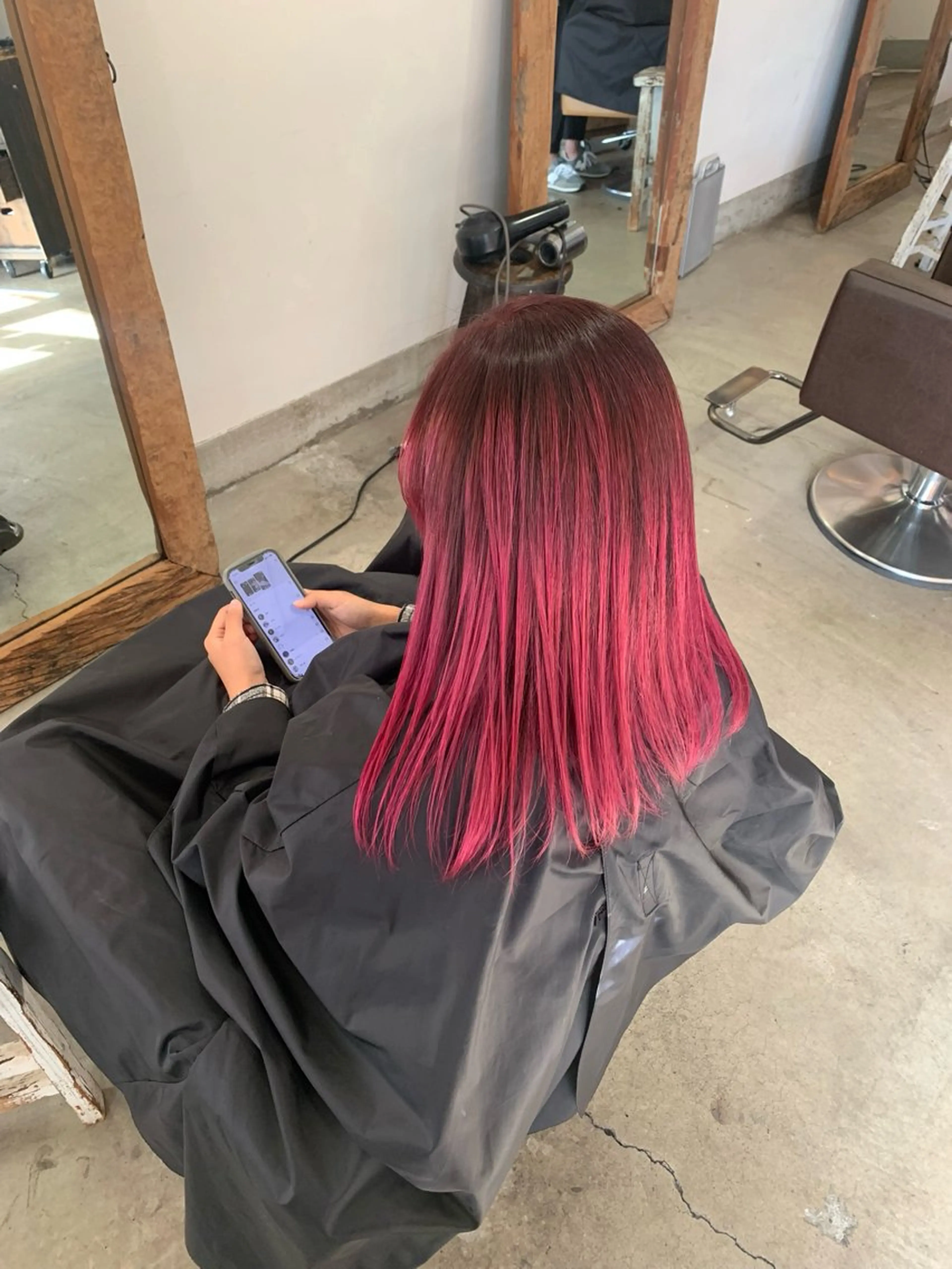 カラー CREA相武台所属・🫧透明感カラー/落 ちる黒染め/彩夏🫧のヘアスタイル