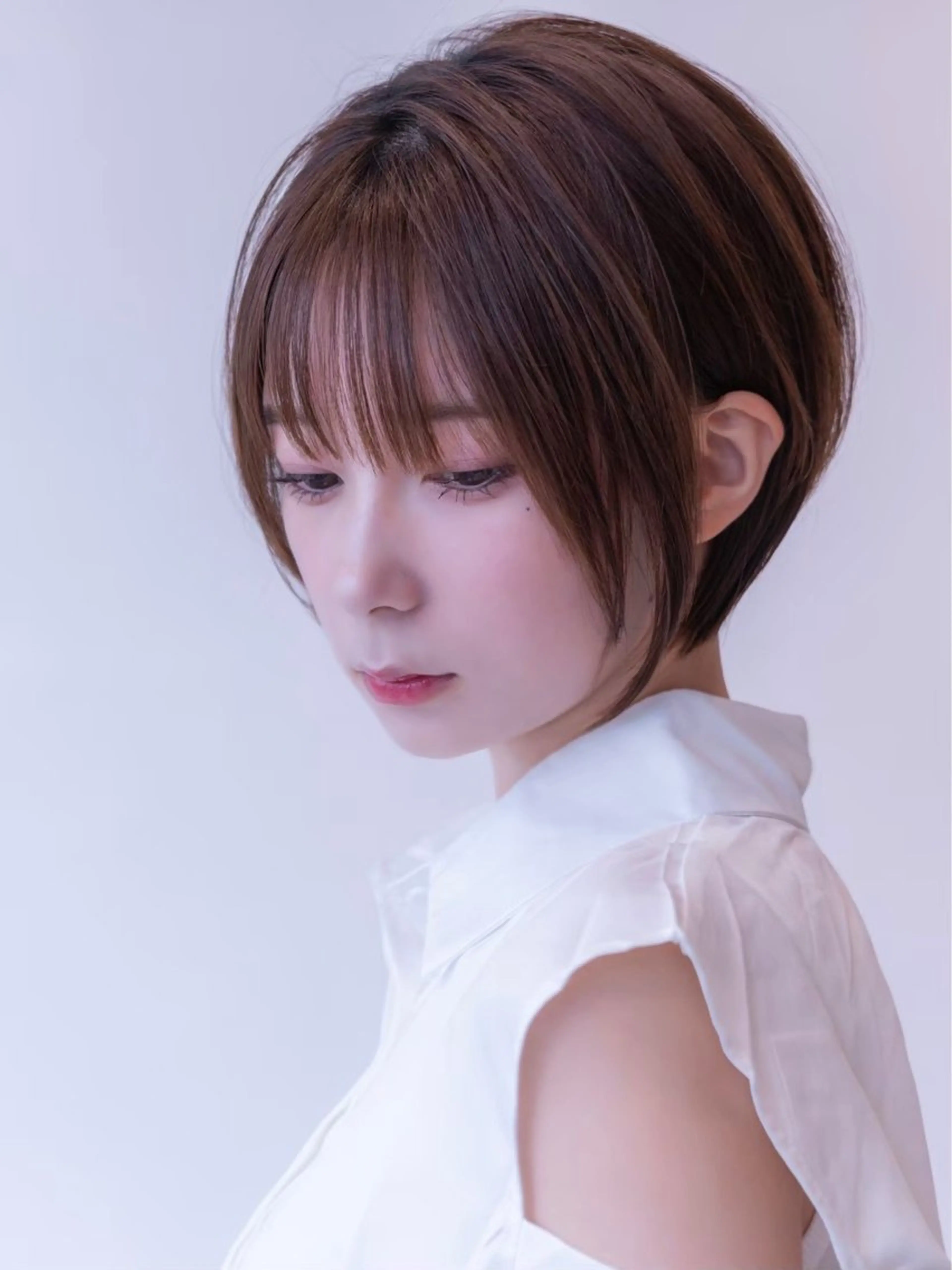 ショート カラー カット ヘアカラー トリートメント 田中航平/渋谷ボブ/ レイヤーボブのヘアスタイル