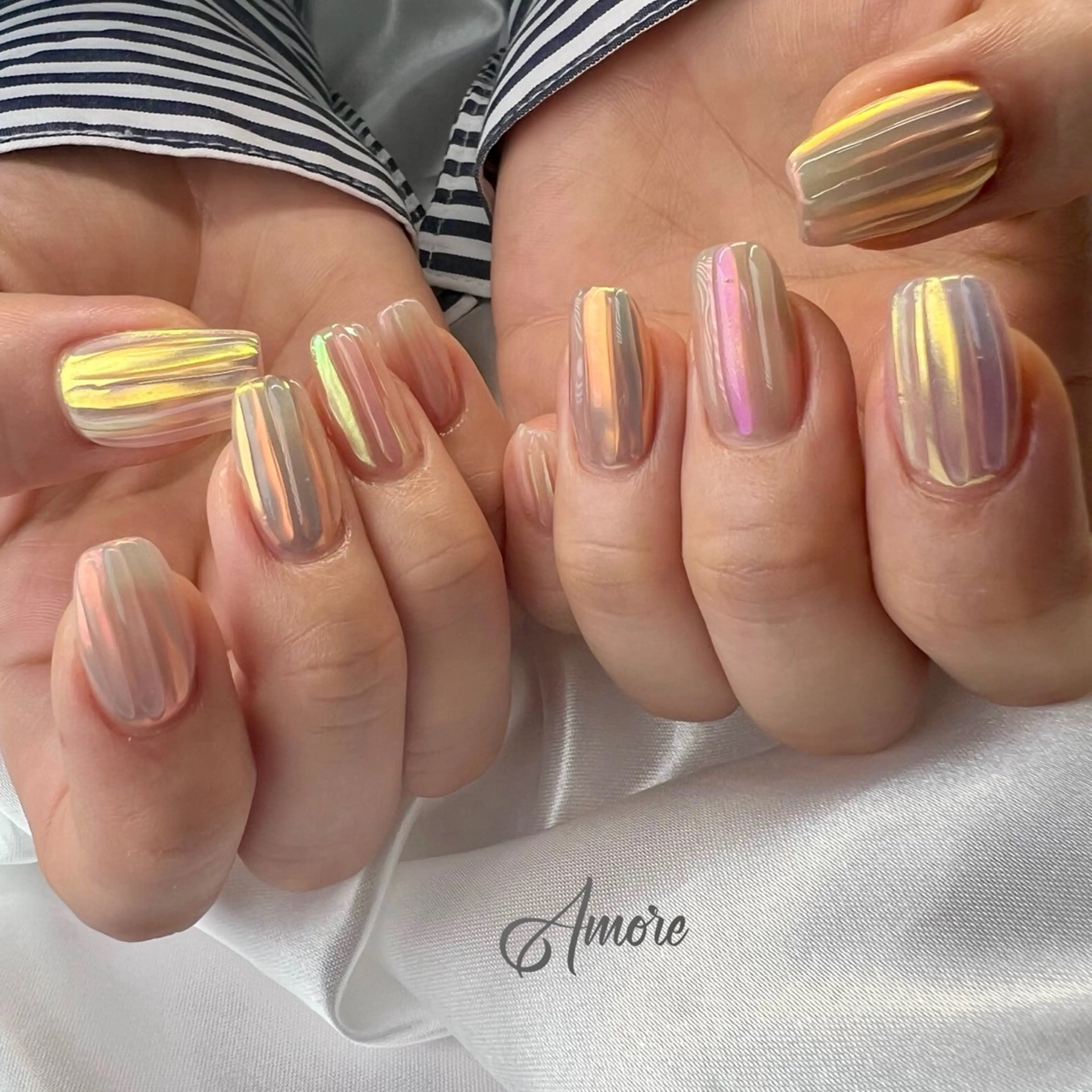 ネイル ジェルネイル キラキラネイル 韓国ネイル マグネットネイル パラジェル You kyehwaのネイルデザイン