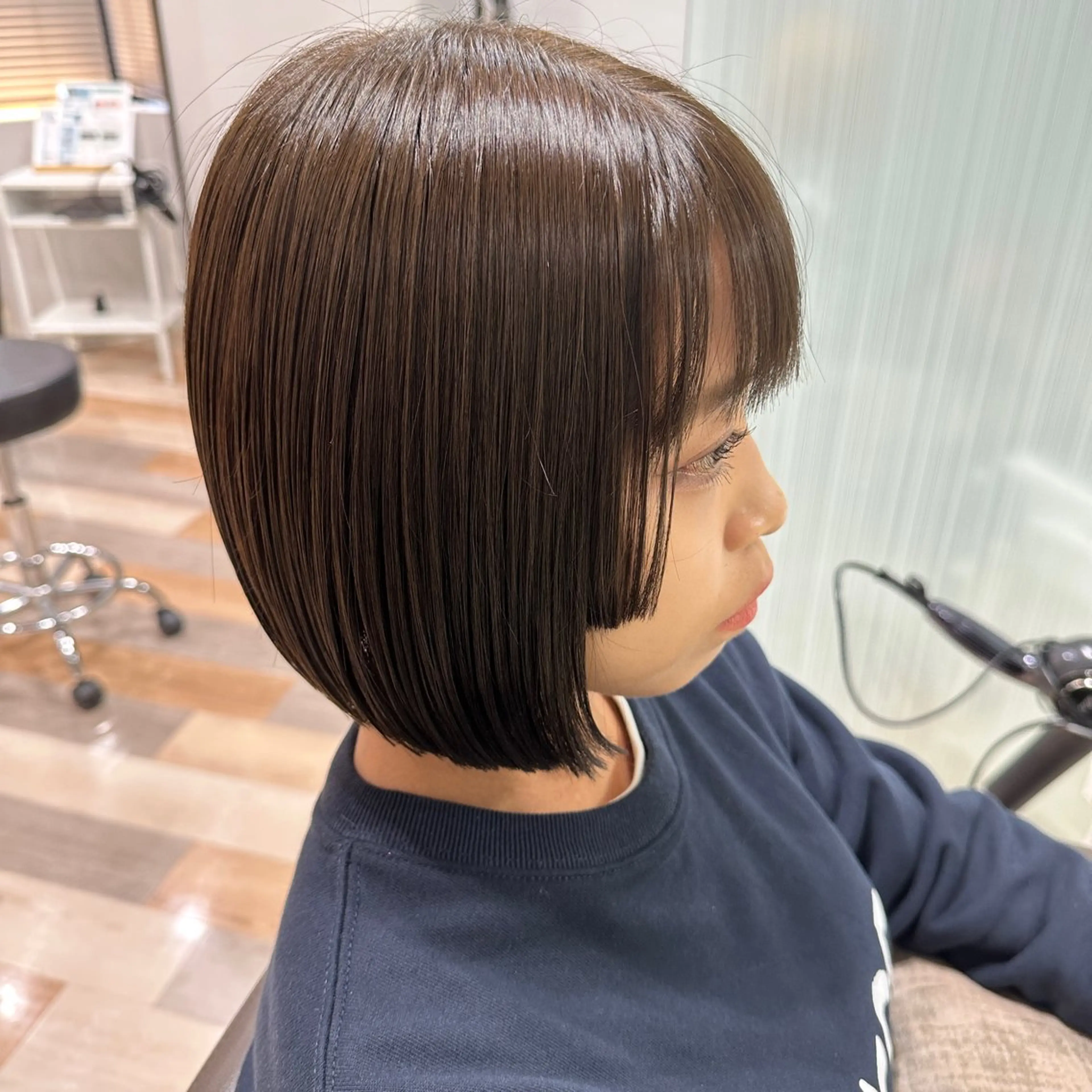 ショート カラー ベージュカラー ボブ 姫カット カット トリートメント 大人可愛いスタイル 提案✨佐藤純菜のヘアスタイル