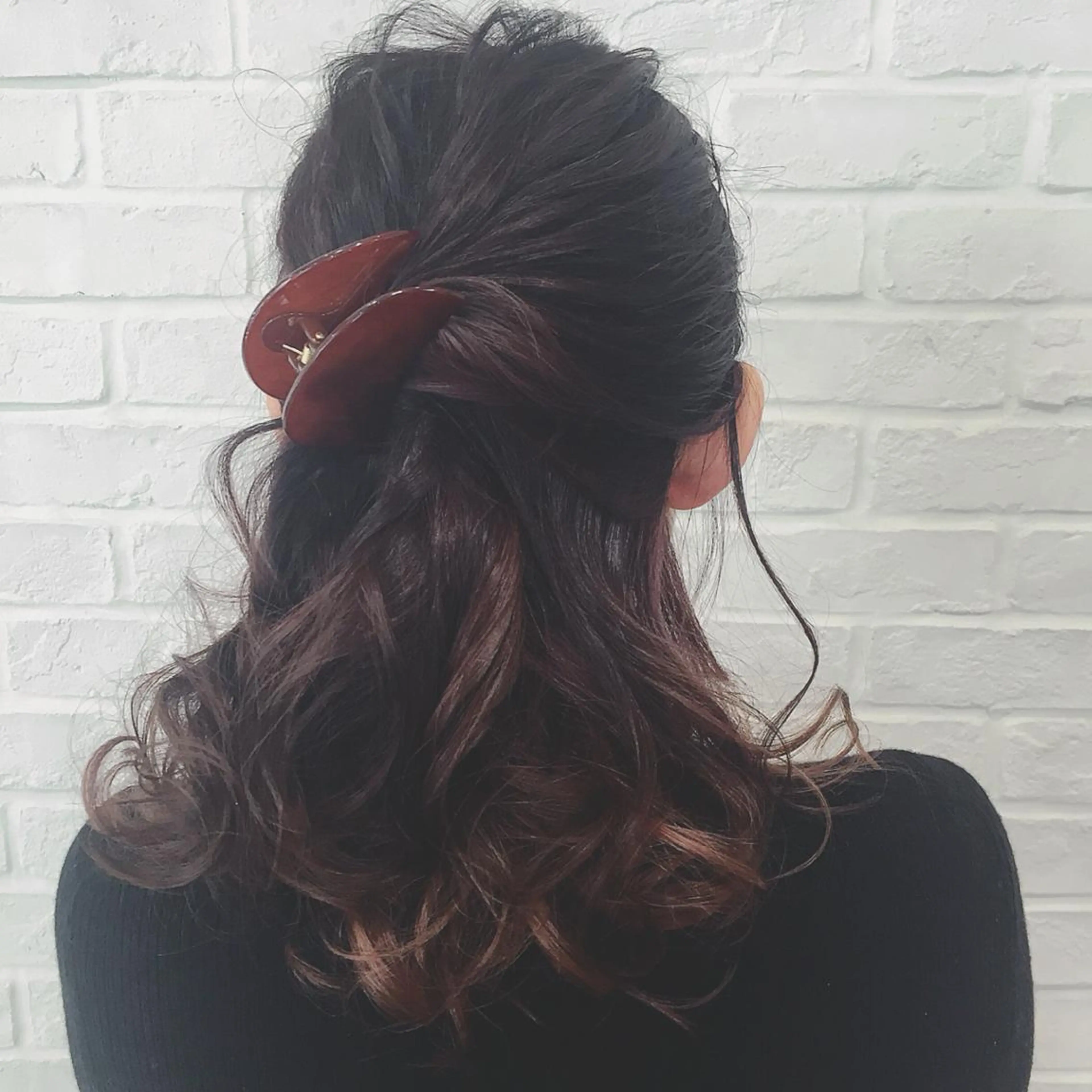 セミロング ヘアアレンジ 簡単アレンジ 井上 美奈子のヘアスタイル