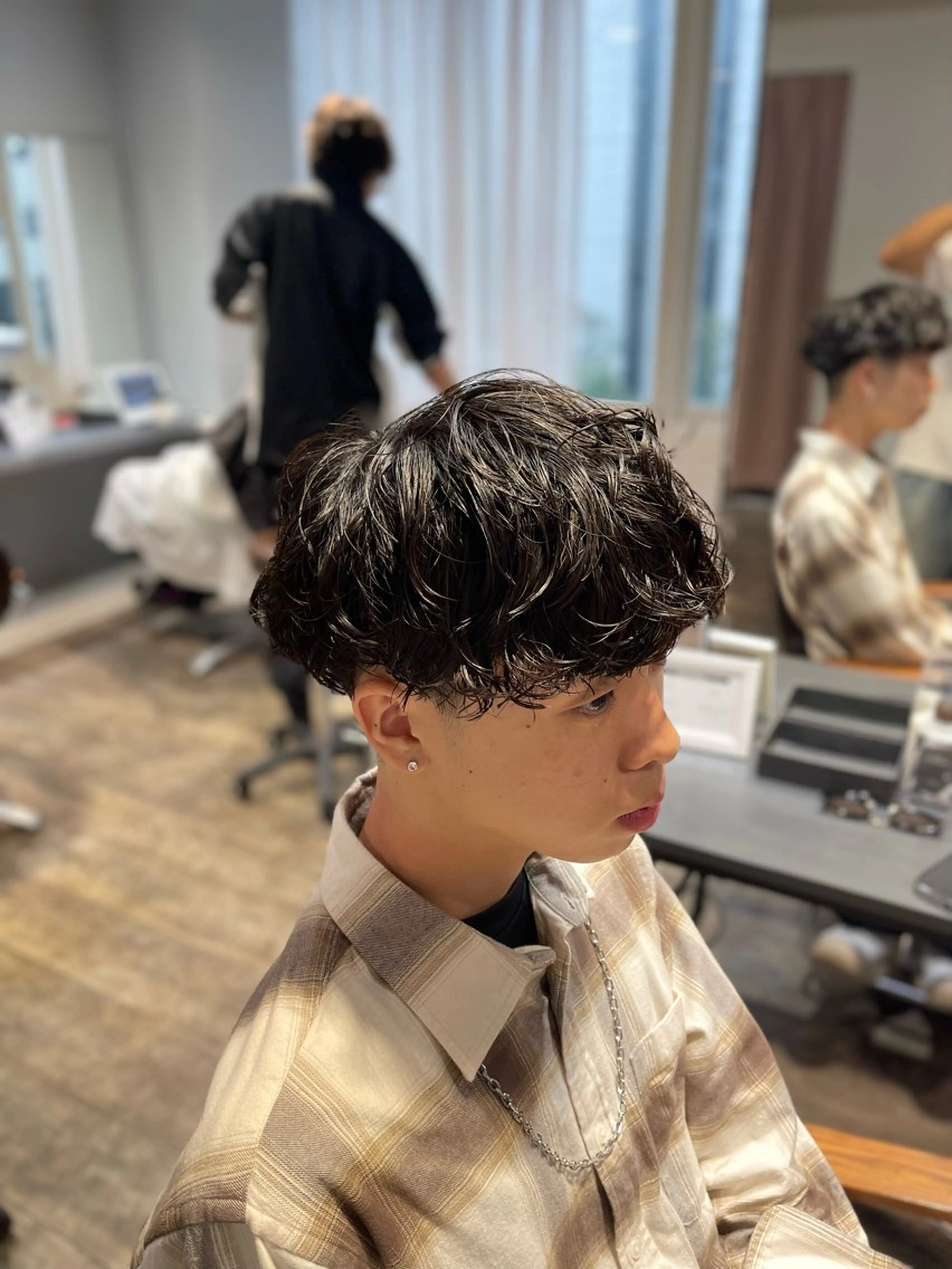 パーマ メンズ カット パーマ 大人男子の メンズパーマのヘアスタイル