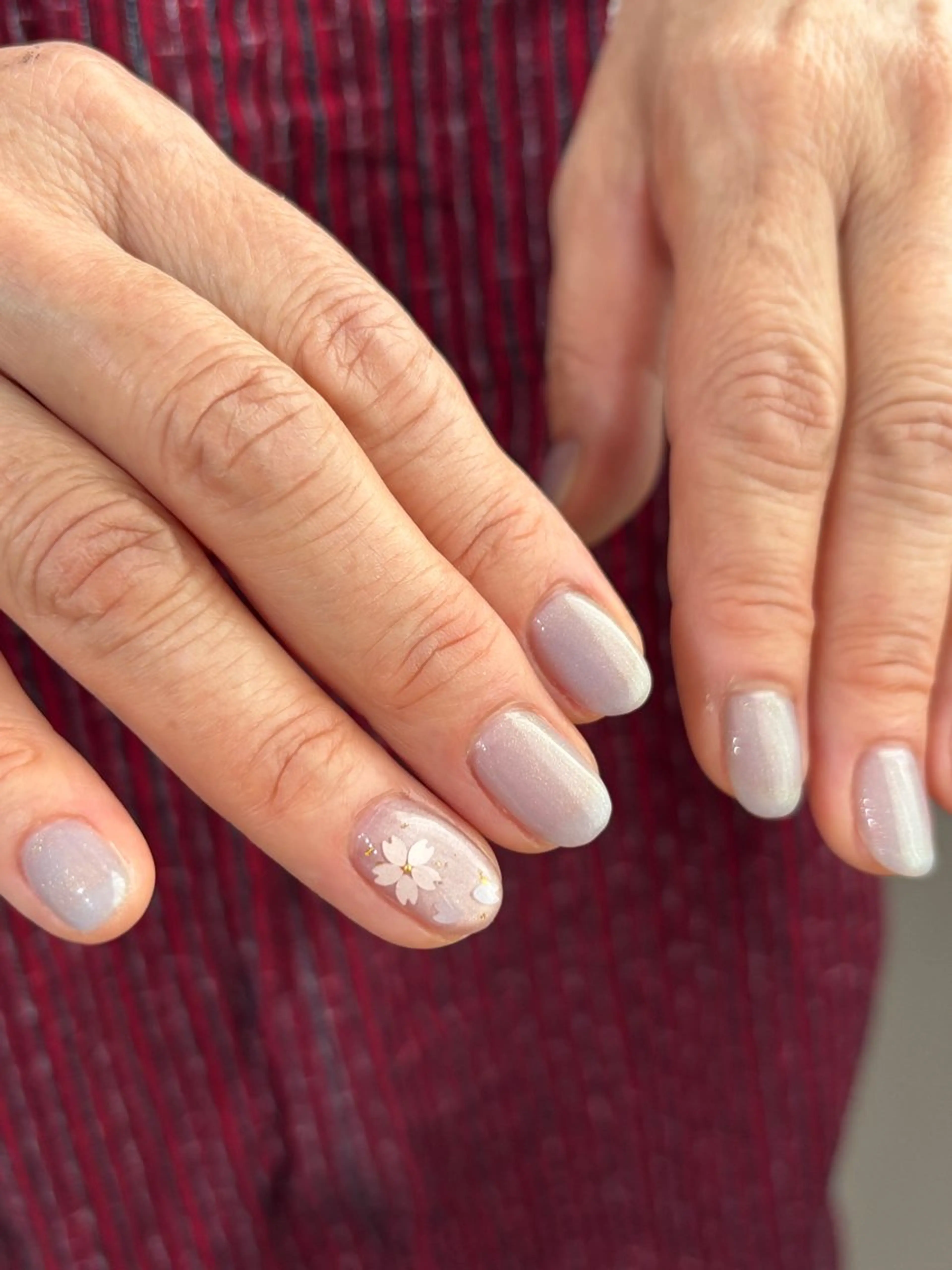 ネイル 桜ネイル シンプルネイル ハンドネイル nail salon toki.のネイルデザイン