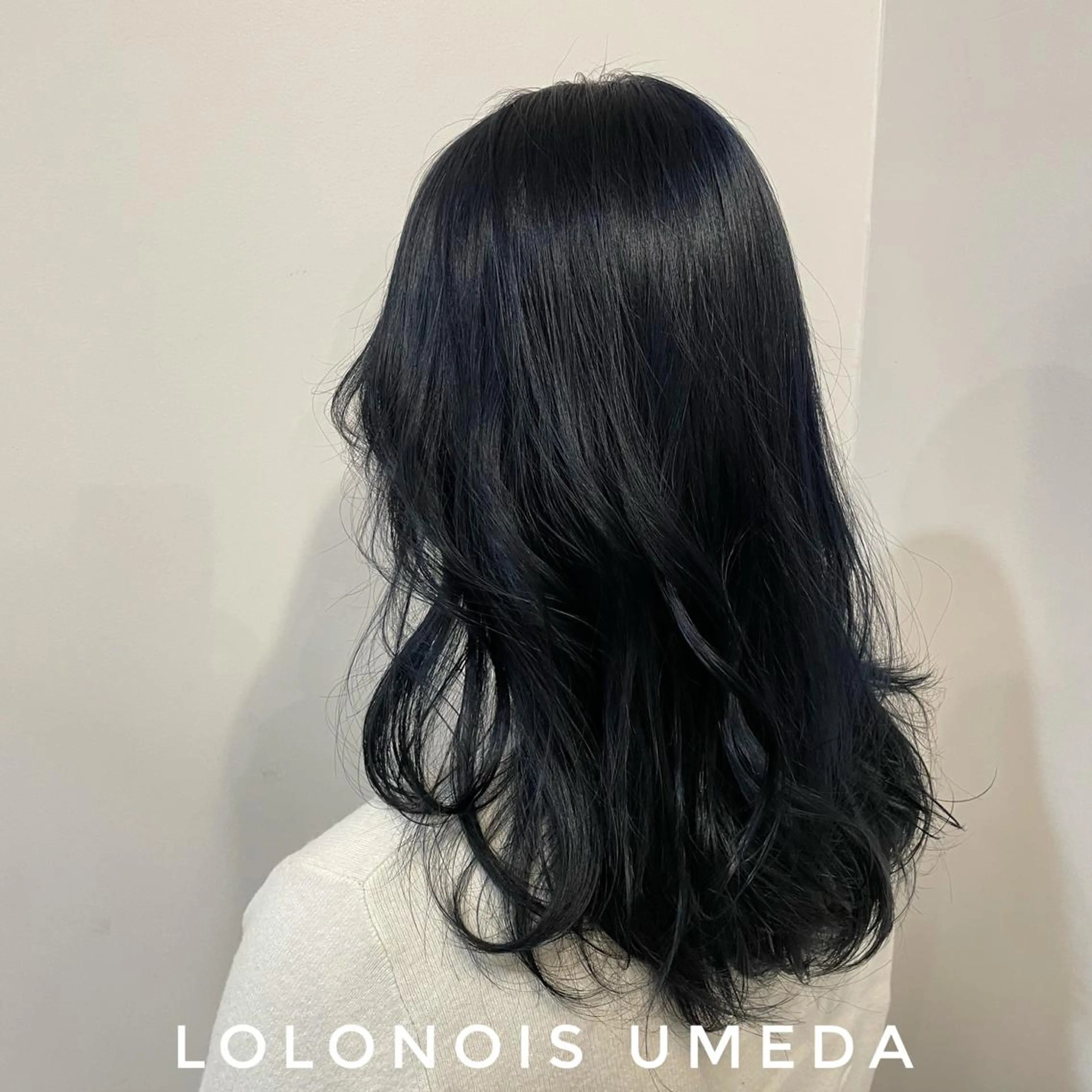 ロング カラー ブルーカラー ネイビーカラー Lolonois梅田 /Okazaki:)のヘアスタイル