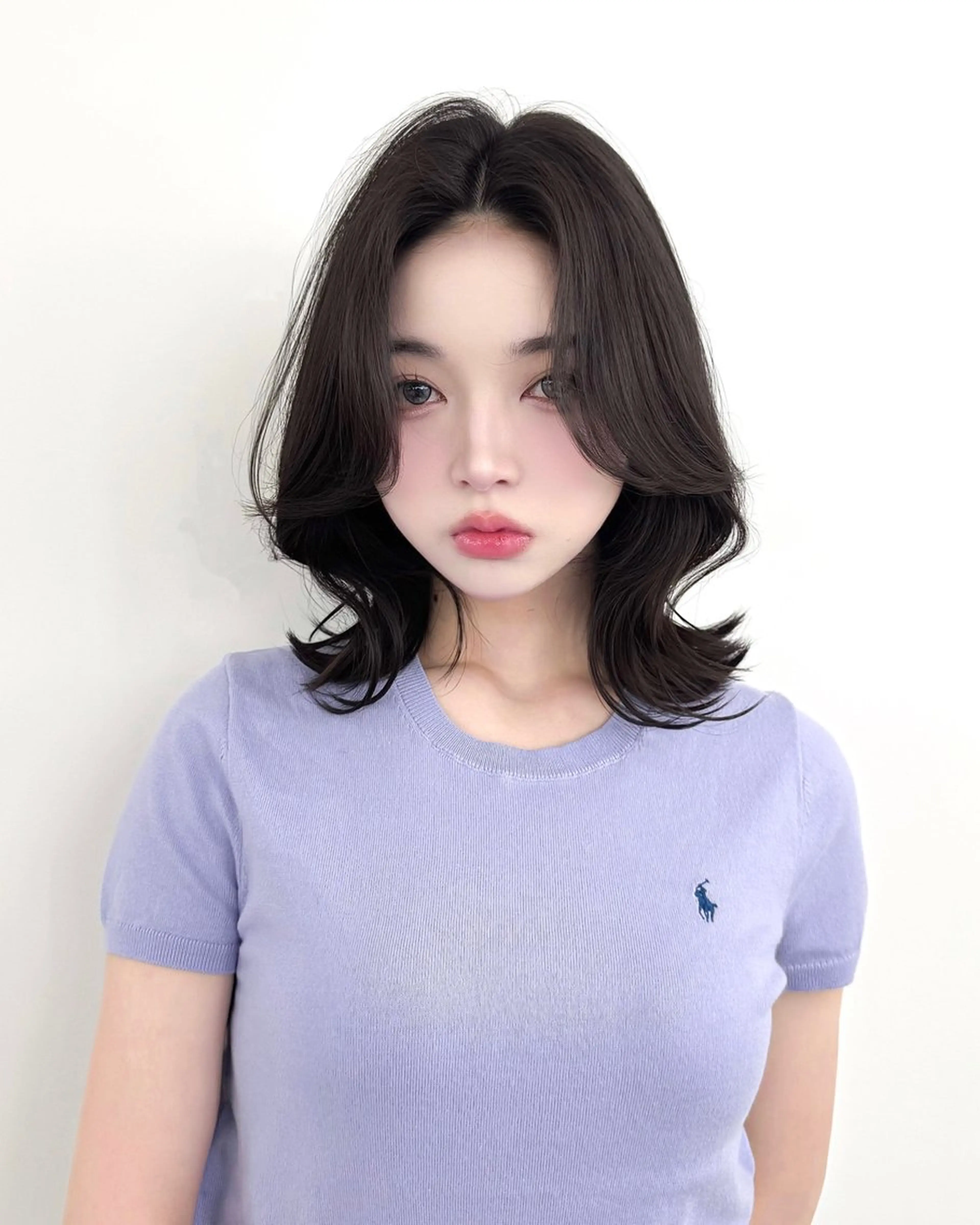 ミディアム 韓国ヘア　紗希 🦋のヘアスタイル