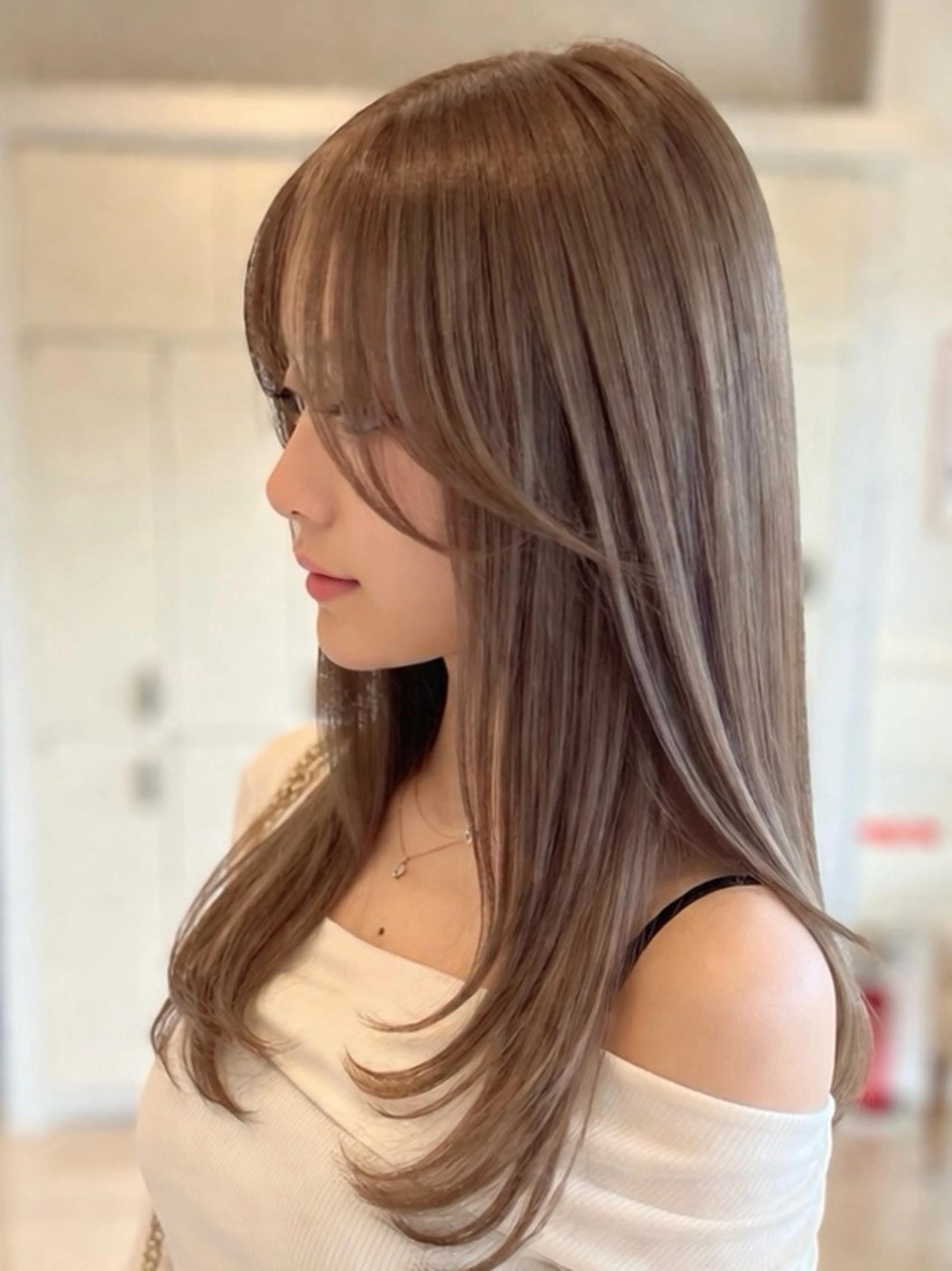 セミロング カラー カット ヘアカラー トリートメント 金子 直樹のヘアスタイル