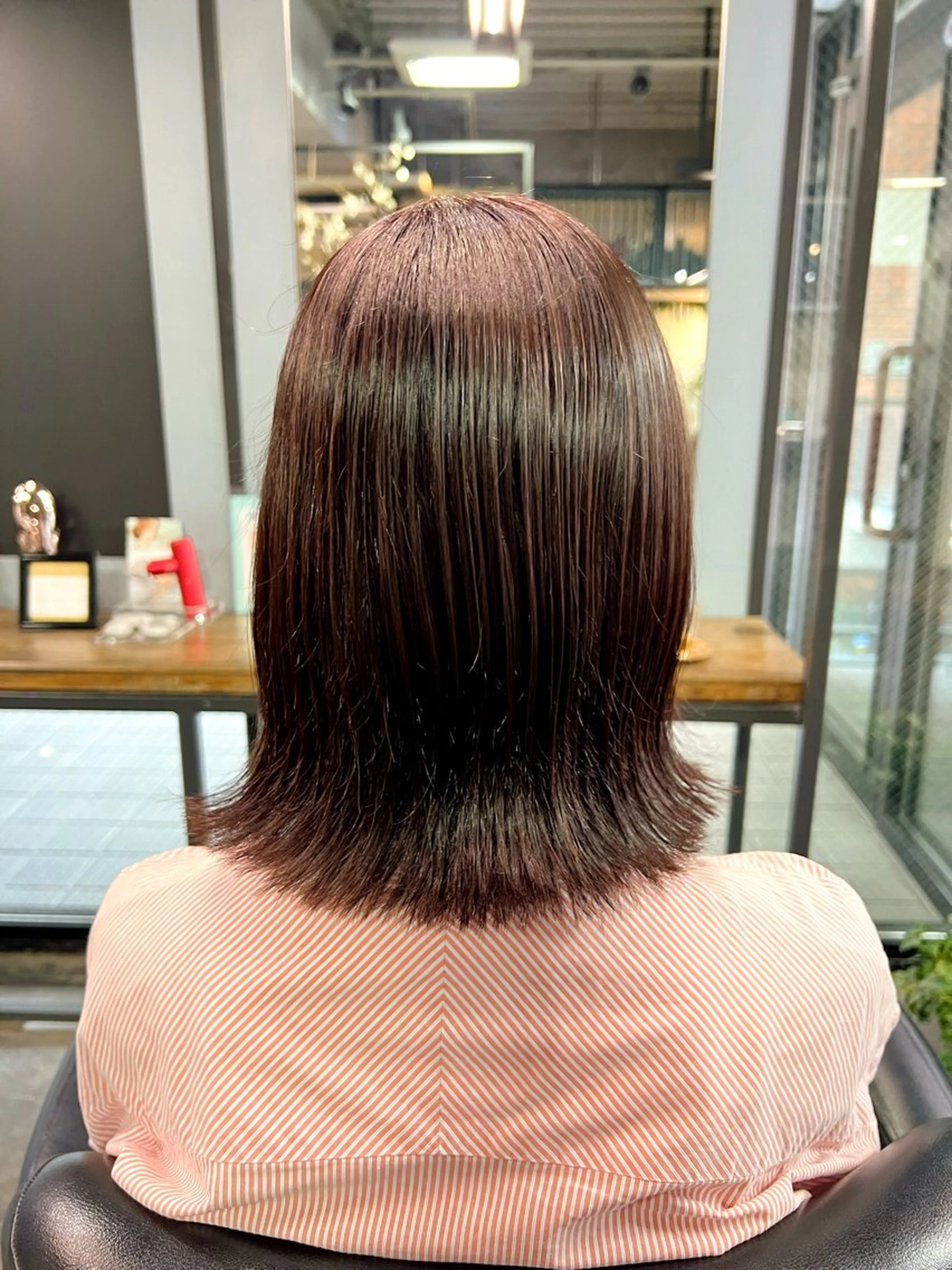 ミディアム ハイライト 💘札幌クロスパーマ 髪質改善💘rinaのヘアスタイル